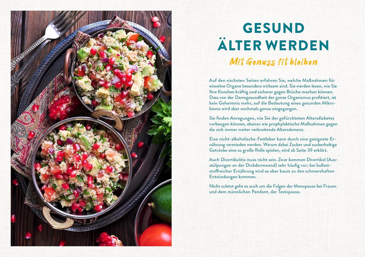 Richtig essen ab 60: Das Senioren-Kochbuch für Gesundheit und Fitness im Alter | Über 100 einfache und clevere Rezepte für den Alltag | Für ein starkes Herz, einen gesunden Darm, höhere Knochendichte – Bild 4