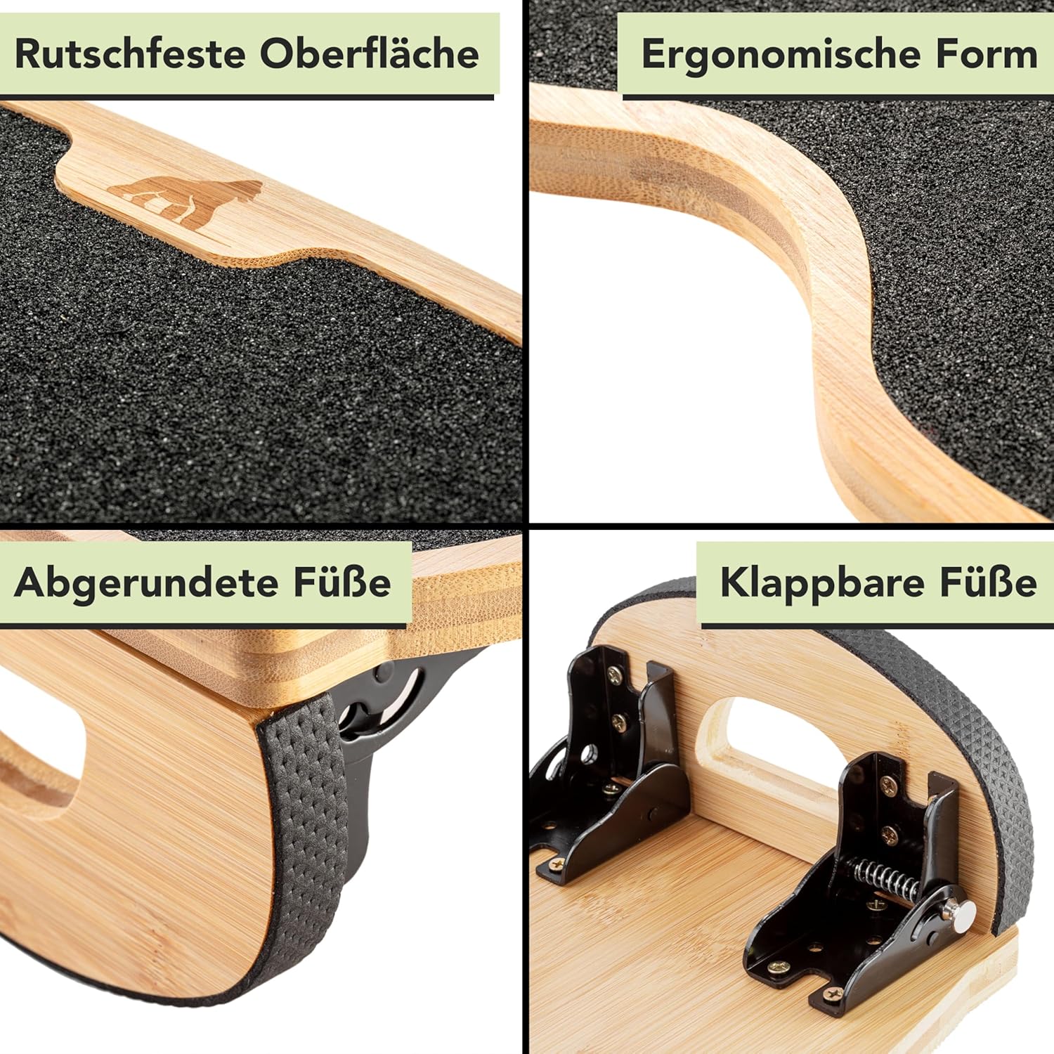 MY FAT GORILLA – Fußstützen-Schreibtisch aus Bambus – Fußstützen-Schreibtisch – klappbarer Fußhocker – Fußstützen-Büro – Fußstützen aus Holz – Fußstützen – Fußstützen – Schreibtischzubehör – Bild 6