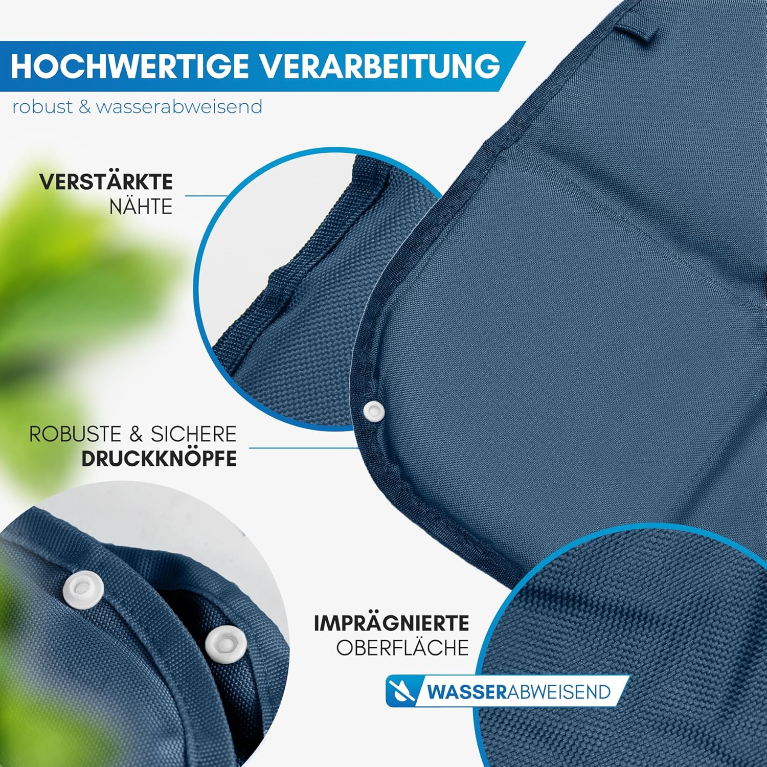 NORDMUT Leichtes faltbares Outdoor-Sitzkissen – bequemes Outdoor-Sitzpolster – wasserdichtes Sitzkissen mit zuverlässigem Schutz vor Kälte und Schmutz für Camping, Wandern oder Stadion – Bild 2