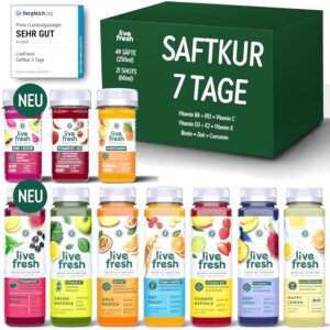 LiveFresh Saftkur für 7 Tage, 49 S...