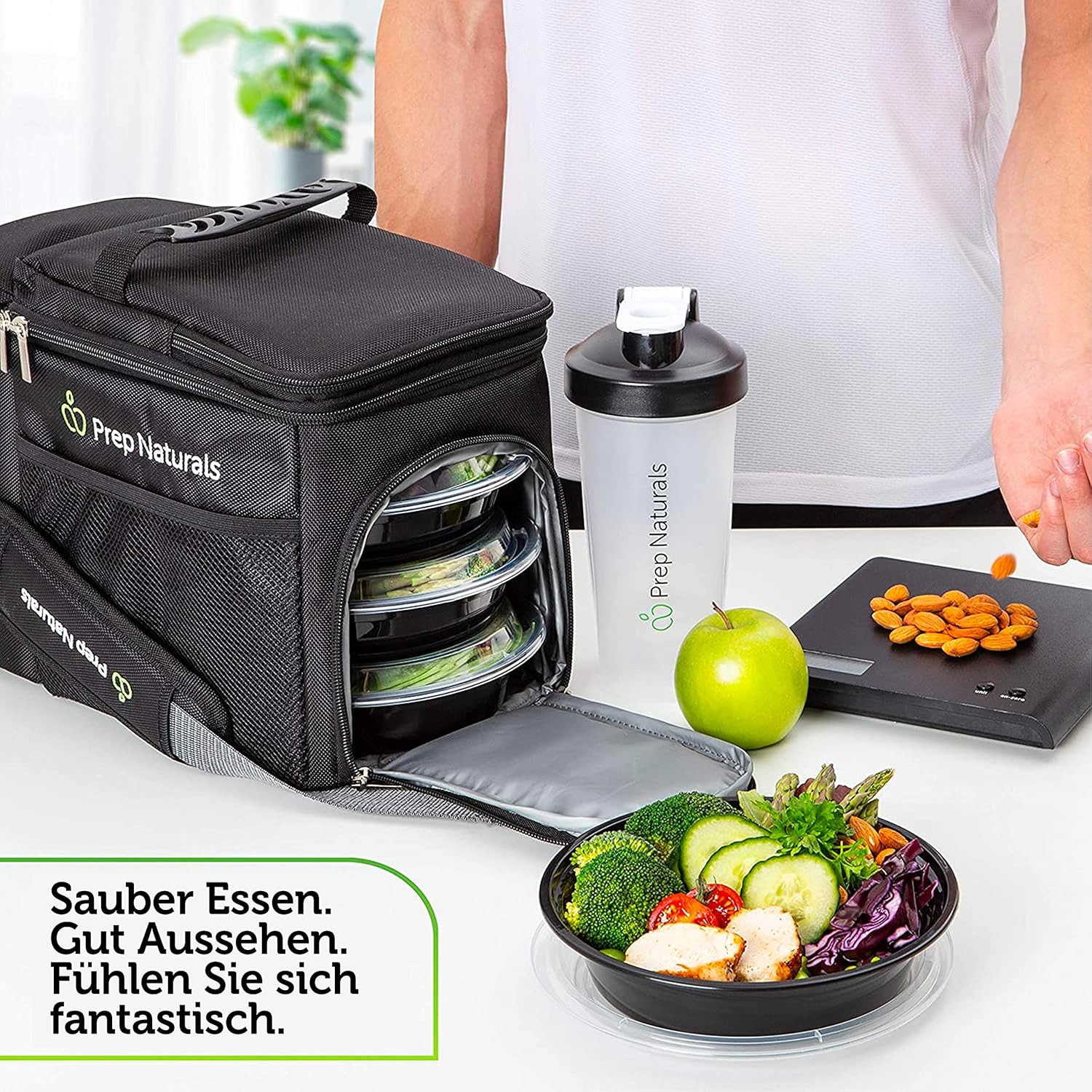 (30 Stück) 1-Fach-Behälter für die Zubereitung von Mahlzeiten mit Deckel, Boxen, wiederverwendbar, mikrowellengeeignet, spülmaschinenfest, Lebensmittelbox, Lunchbox, luftdichter Deckelverschluss – Bild 2