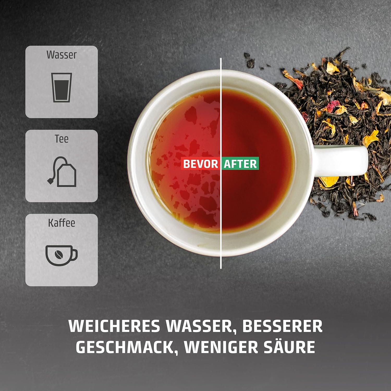 CASO Ersatz-Wasserfilter (6er-Set) – für Heißwasserspender, Verbesserung der Wasserqualität, Reduzierung von Kalk, Chlor und Schadstoffen, 5-Schicht-Filtrationsprinzip – Bild 5