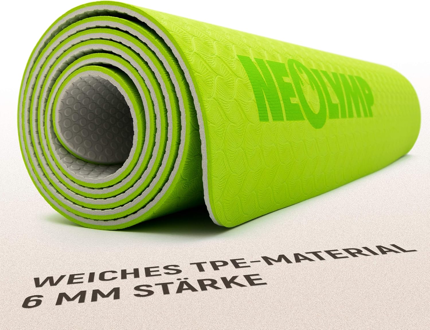 Premium Yogamatte / Sportmatte für den professionellen Sportbereich und E-Book mit über 100 Übungen, Gymnastikmatte, Fitnessmatte, Trainingsmatte, Pilatesmatte, Weichbodenmatte. – Bild 3