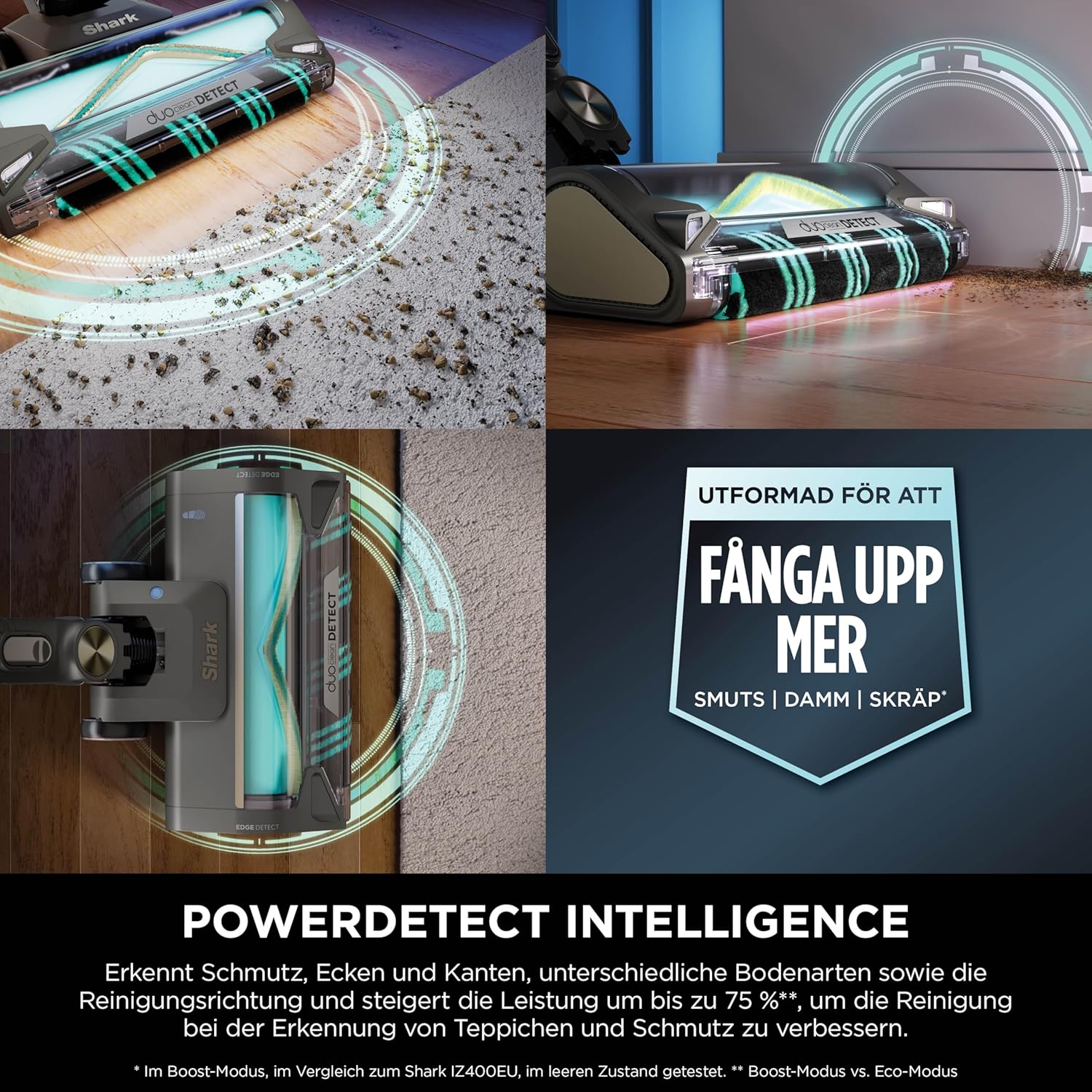 Shark PowerDetect Clean & Empty Akku-Staubsauger mit Saugstation, bis zu 70 Minuten Laufzeit, kabellos, selbstentleerend für Tierhaare, Allergiker, Teppiche und Hartböden, mit LED-Licht, Gold, IP3253EUT – Bild 9