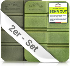 Alpenwert SITZKISSEN Outdoor Faltba...