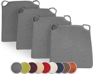 sunnypillow 4er-Set Stuhlkissen mit...