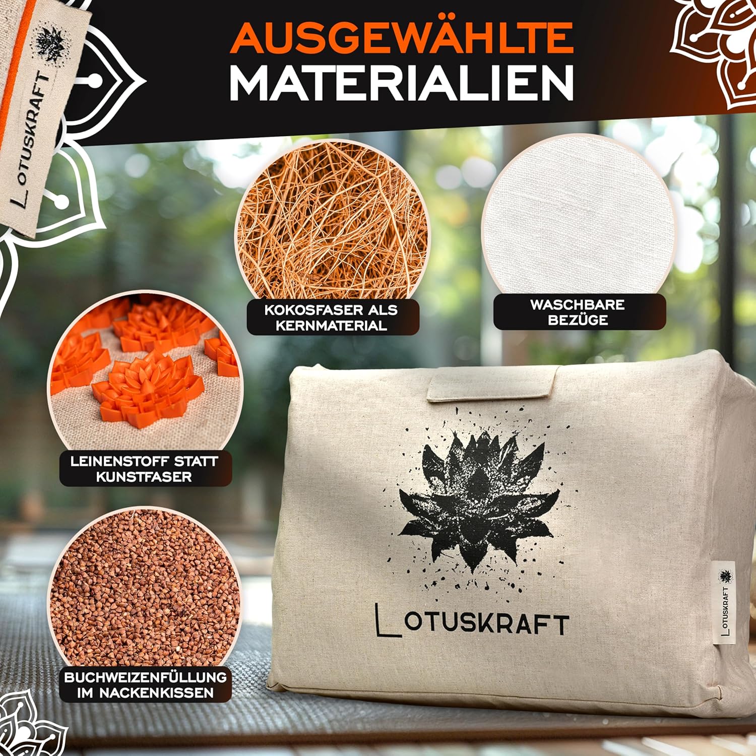 5-in-1 Akupressurmatten-Set mit Kissen, Ganzkörper-Akupunkturmatte zur Entspannung im Rücken, Nacken und Füßen, Nagelmatte, Stachelmatte, Fakirmatte, Akupressurmatte, Entspannungsmatte, XXL – Bild 5