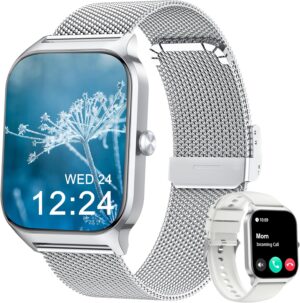 Popglory Smartwatch Herren Damen mi...
