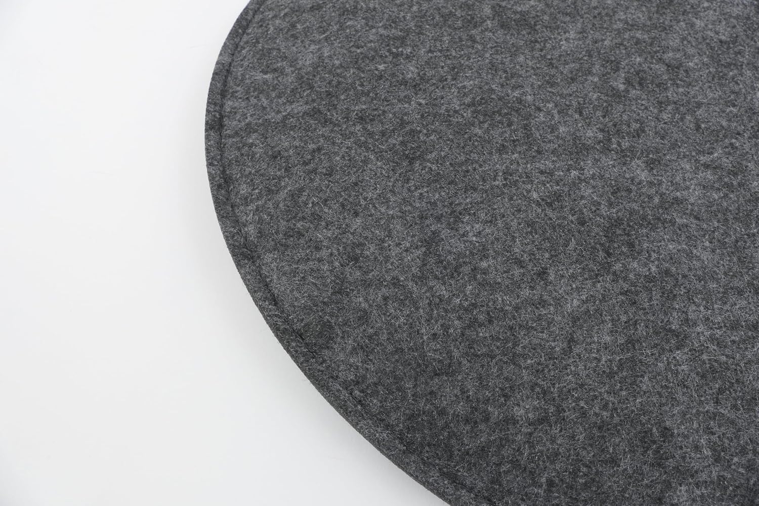 CB Home & Style Filz-Sitzkissen, Stuhlkissen, Kissen, 4 Stück, rund oder quadratisch (dunkelgrau, rund, Durchmesser 35 cm) – Bild 4