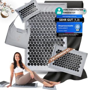 Akupressurmatte mit Kissen 6-in-1 P...