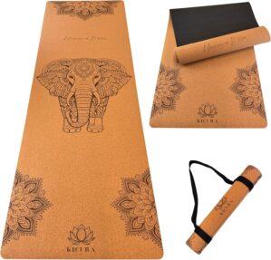 Yoga-Matte aus Kork & Naturkau...