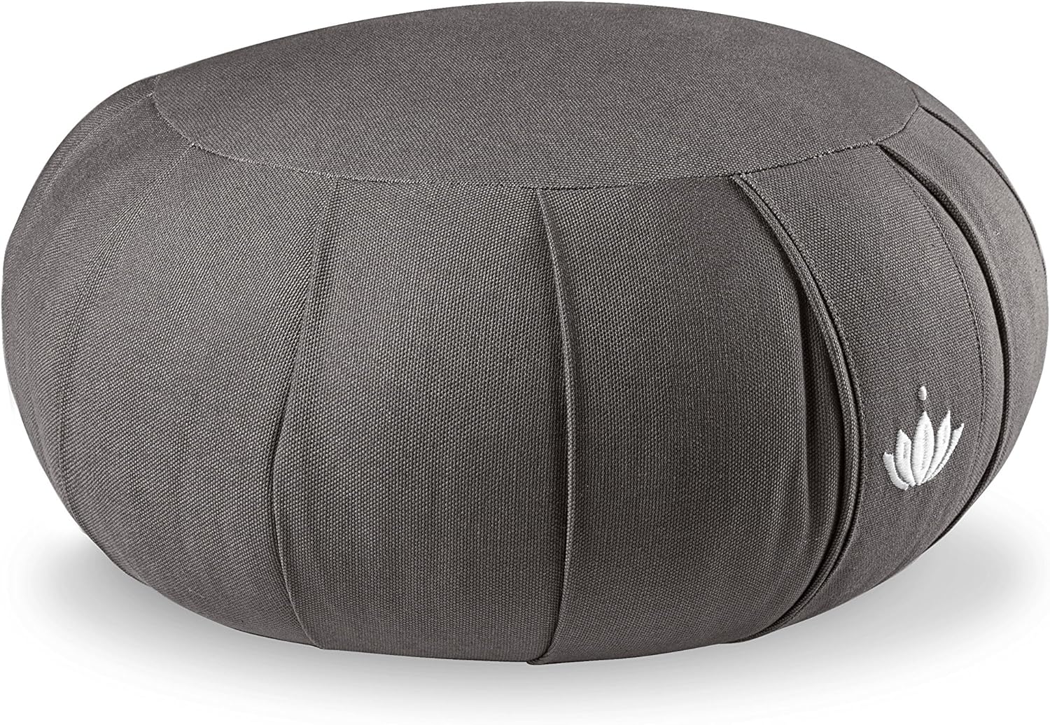 Lotuscrafts Zafu Kapok Delight Kissen, Sitzhöhe 15 cm, Zafu Meditationskissen, Yogakissen mit Kapokfüllung, waschbarer Bezug aus Bio-Baumwolle, Yoga-Zafu-Kissen