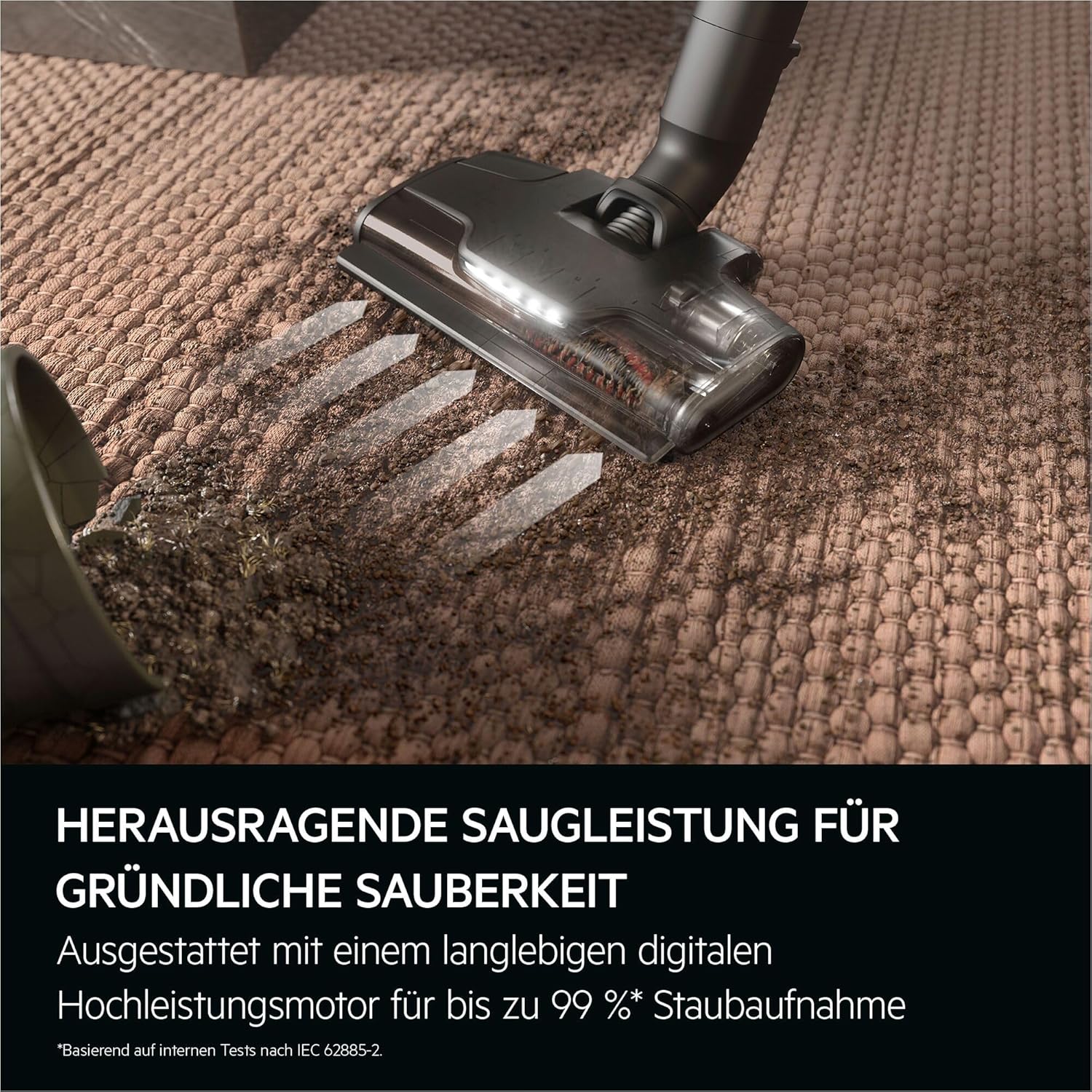 AEG Ultimate 8000 Akku-Staubsauger mit Saugstation von Stiftung Warentest mit GUT (2,5), Auto-Modus, 5-Stufen-Filtration, für Hartboden, Teppich, 25 V Akku wechselbar, 400 ml, Dunkelgrau, AP83AB25DG – Bild 4