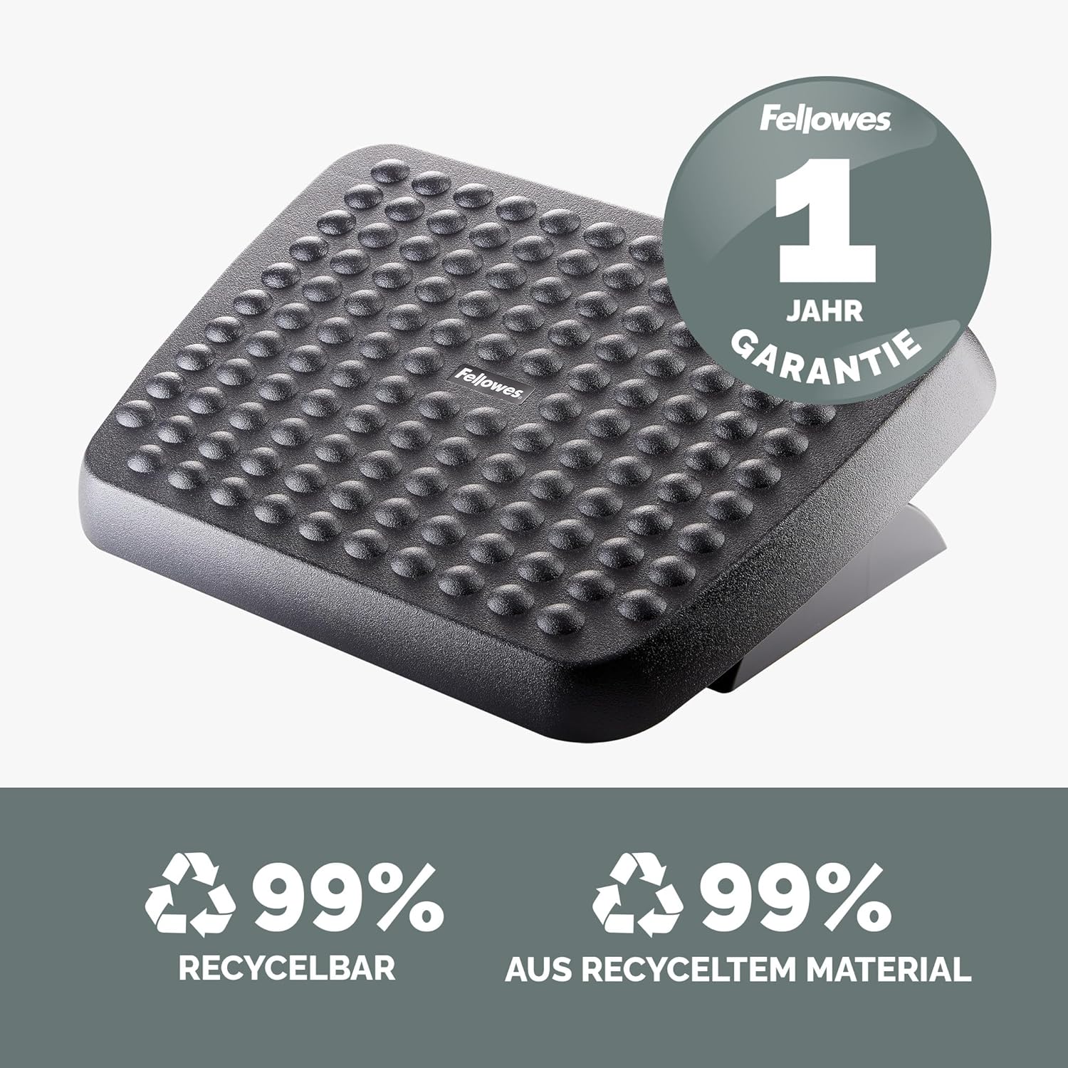 Fellowes 48121 Standard verstellbare Fußstütze – Schwarz – Bild 7