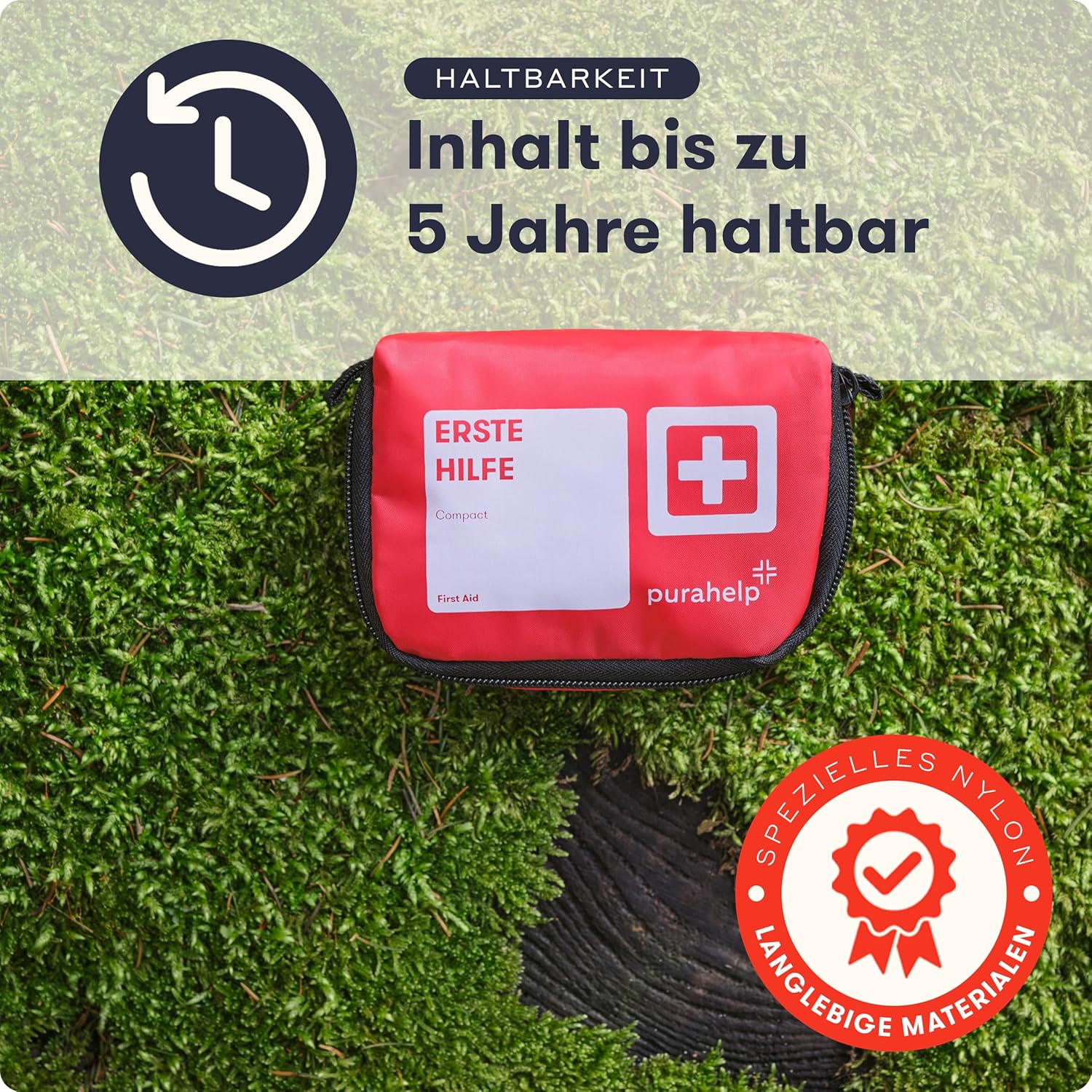 Mini-Erste-Hilfe-Set – kompakt und leicht – 51-teilig für Reisen, Outdoor, Camping, Fahrrad – Reiseapotheke Erste-Hilfe-Set Outdoor – Bild 7