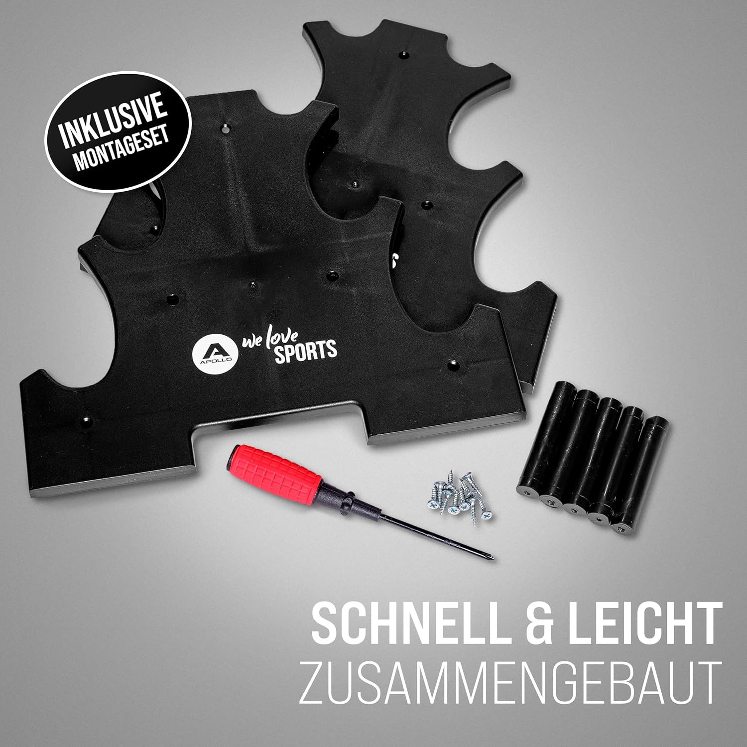 Apollo Hantelset Hantel | 2 Hanteln | 2er-Set | Gewichte für das Krafttraining | Hanteln 2er-Set | Fitnesshanteln für Damen und Herren | Hanteln | Hanteln | Hanteln | Hantelgewichte – Bild 3