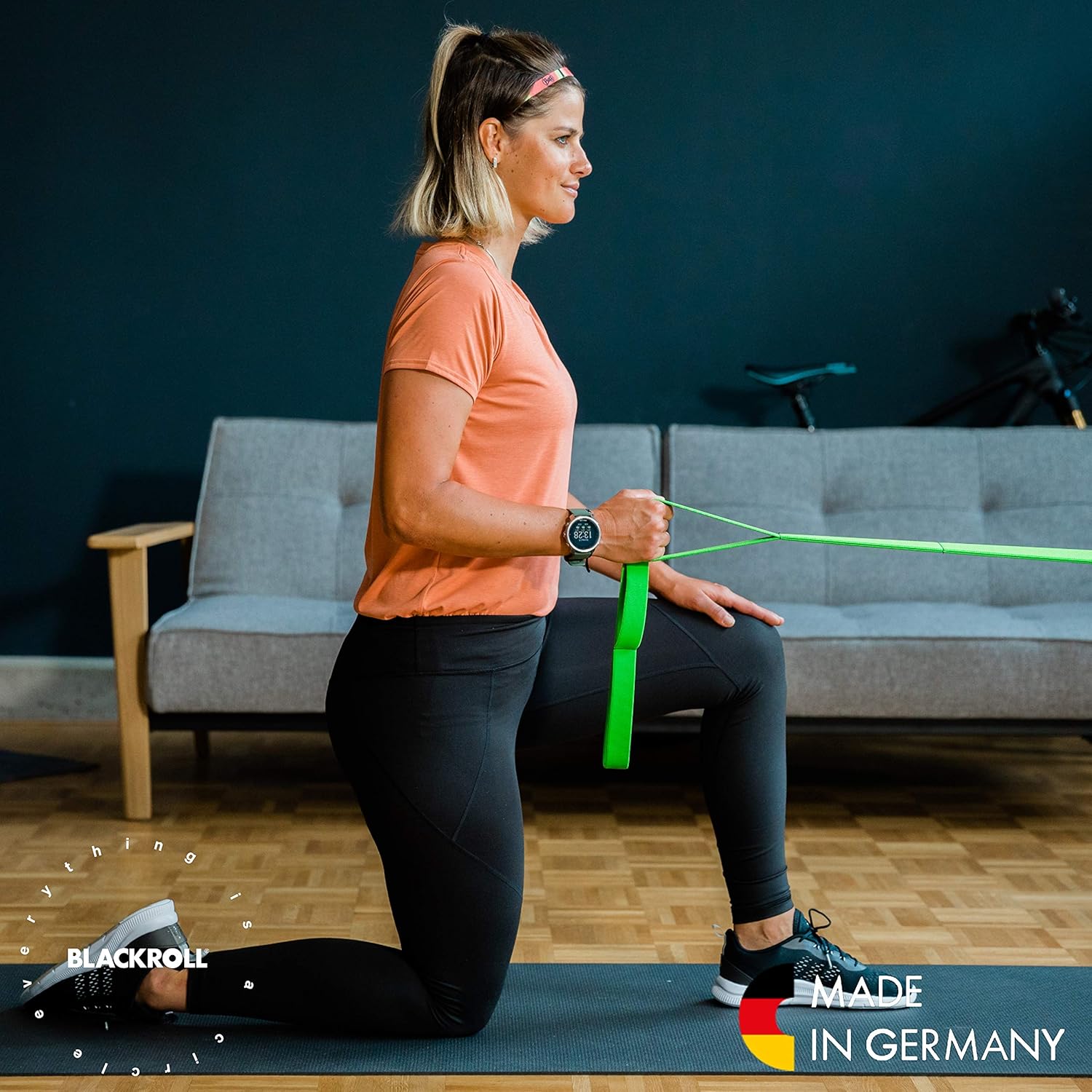 Blackroll Resist & Multi Band – Fitnessbänder, Trainingsbänder mit verschiedenen Widerstandsstufen (stark – extrem) für stabile Muskeln, grün – Bild 2