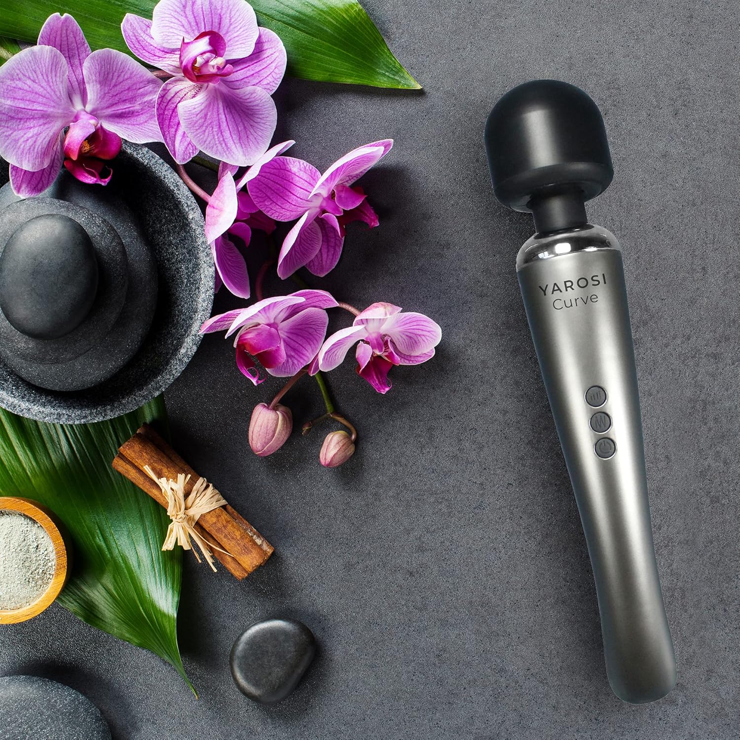 Yarosi Kabelloser Massagestab – stärkste therapeutische Vibrationskraft – stressfrei – am besten bewertete Muskelschmerzen und Erholung entsprechend Ihrem Sportprogramm – USB – Kurve – Silber – Bild 6