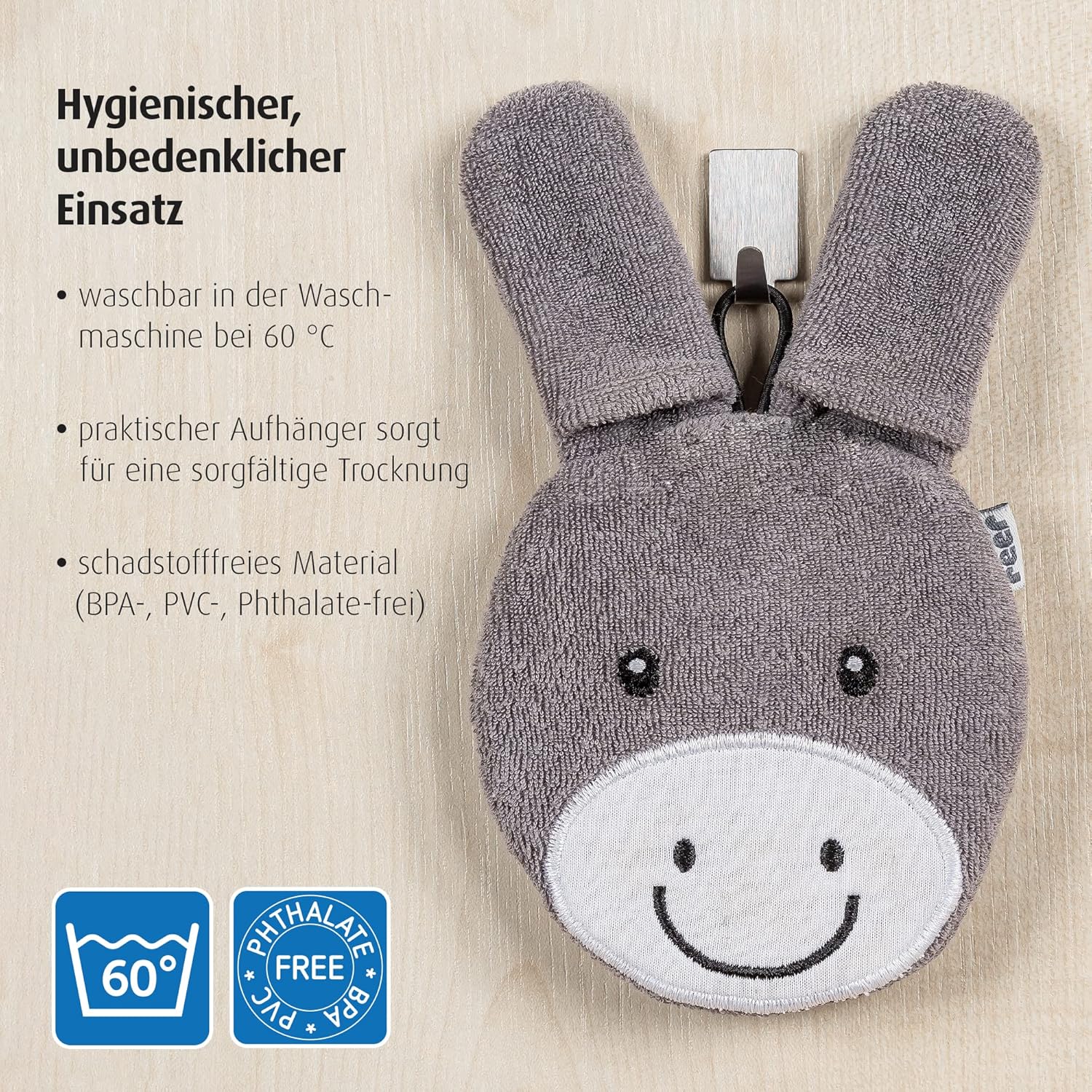 reer BabyCare Waschpad, sanfte Reinigung für Babys bis in die Hautfalten, ideal für Babys und Kinder – Bild 6