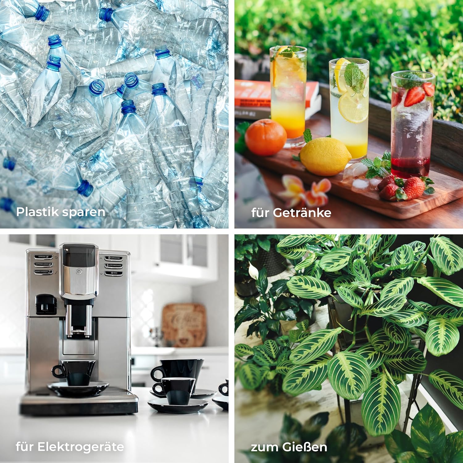 Wessper Wasserfilterkrug Glas 3 L, Set Wasserkrug und 2 Filterkartuschen, kompatibel mit Brita Maxtra, Wasserkaraffe für Trinkwasser mit Ersatzfilter, Schwarz – Bild 6