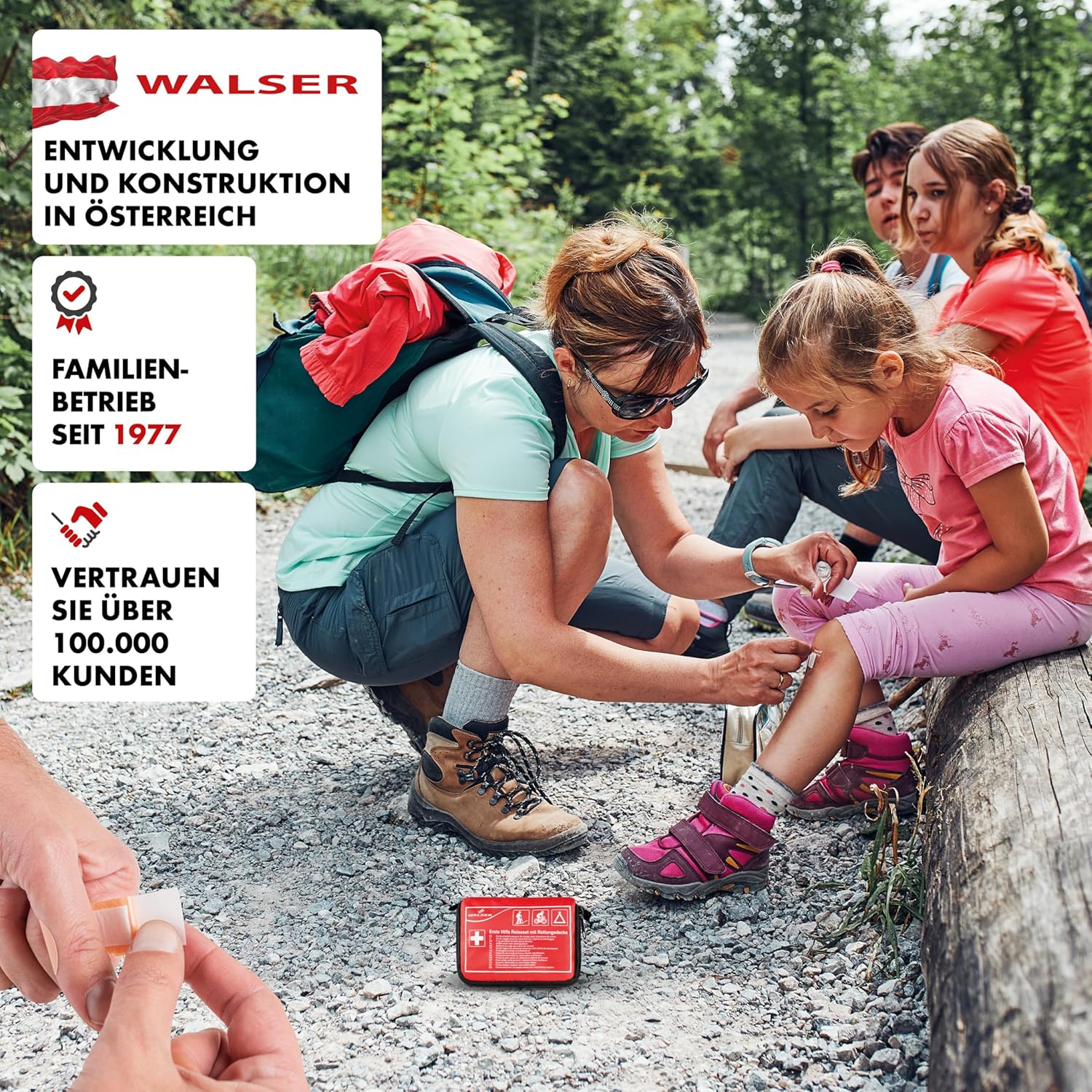 WALSER Premium Mini Erste-Hilfe-Set 2026, wasserdichtes Notfallset Outdoor/Camping/Fahrrad, 31-teiliges Reiseapotheken-Set, kompaktes Erste-Hilfe-Set Outdoor, Mini-Erste-Hilfe-Set 2026, Erste-Hilfe-Set – Bild 6