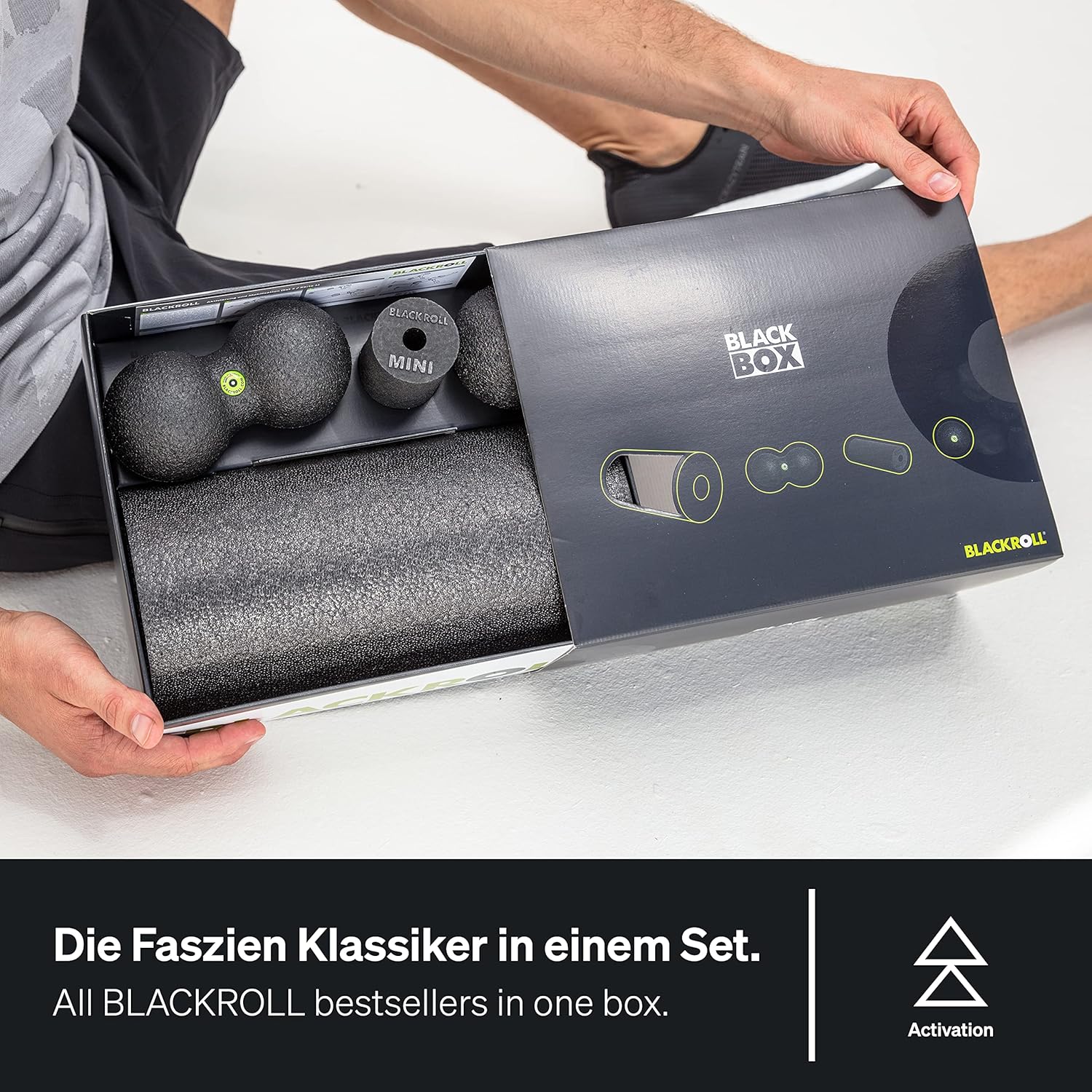 BLACKROLL Blackbox Faszien-Set bestehend aus Faszienrolle, Faszienball und Duoball. 2 Härtegrade verfügbar – Bild 3