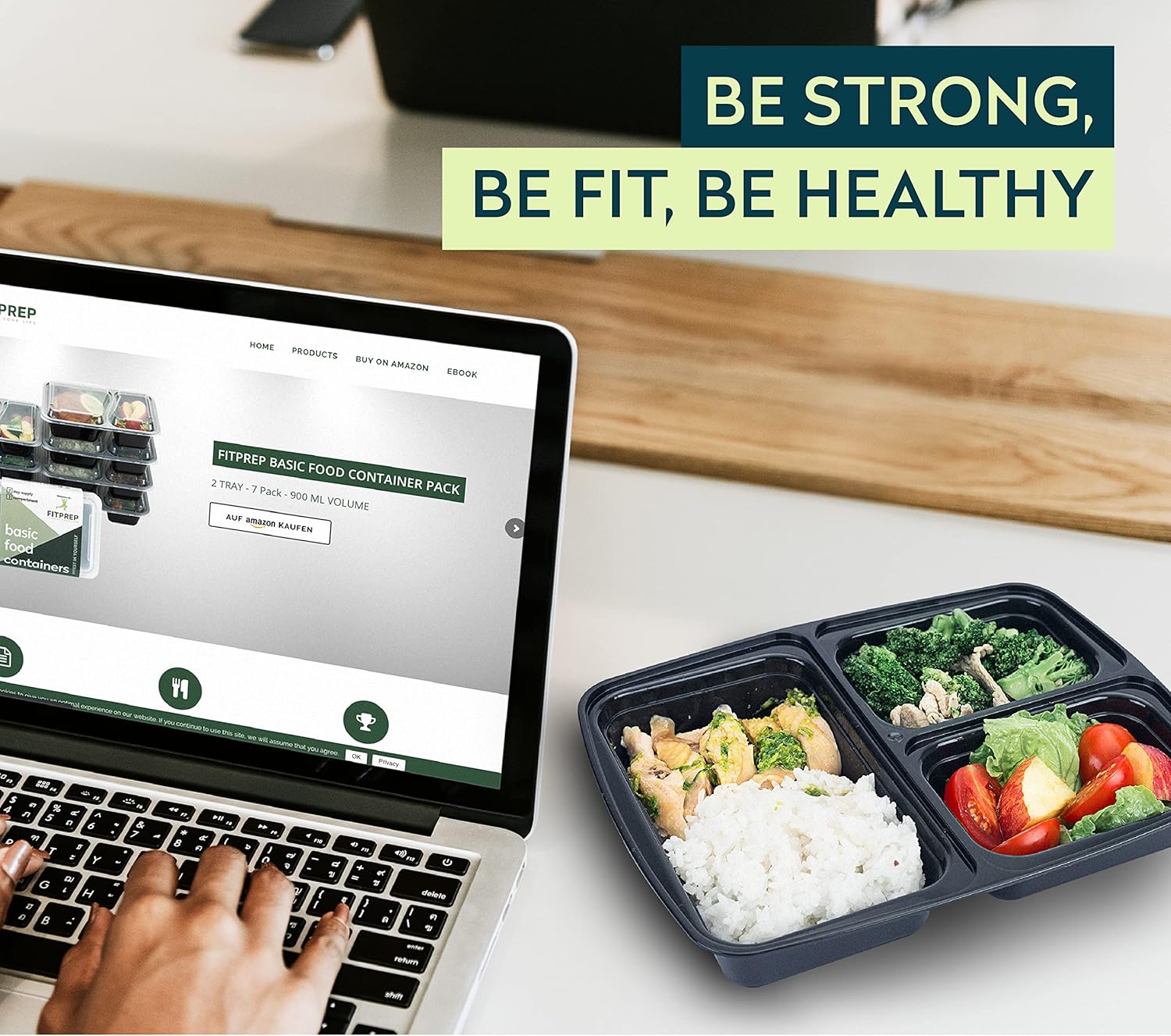 Meal-Prep-Boxen mit 3 Fächern im praktischen 10er-Pack – mikrowellen- und spülmaschinenfest, wiederverwendbar, luftdicht verschlossen, BPA-frei, Lunchbox, Gefrierbehälter, Tupperware-Set, Mikrowellengeschirr – Bild 8
