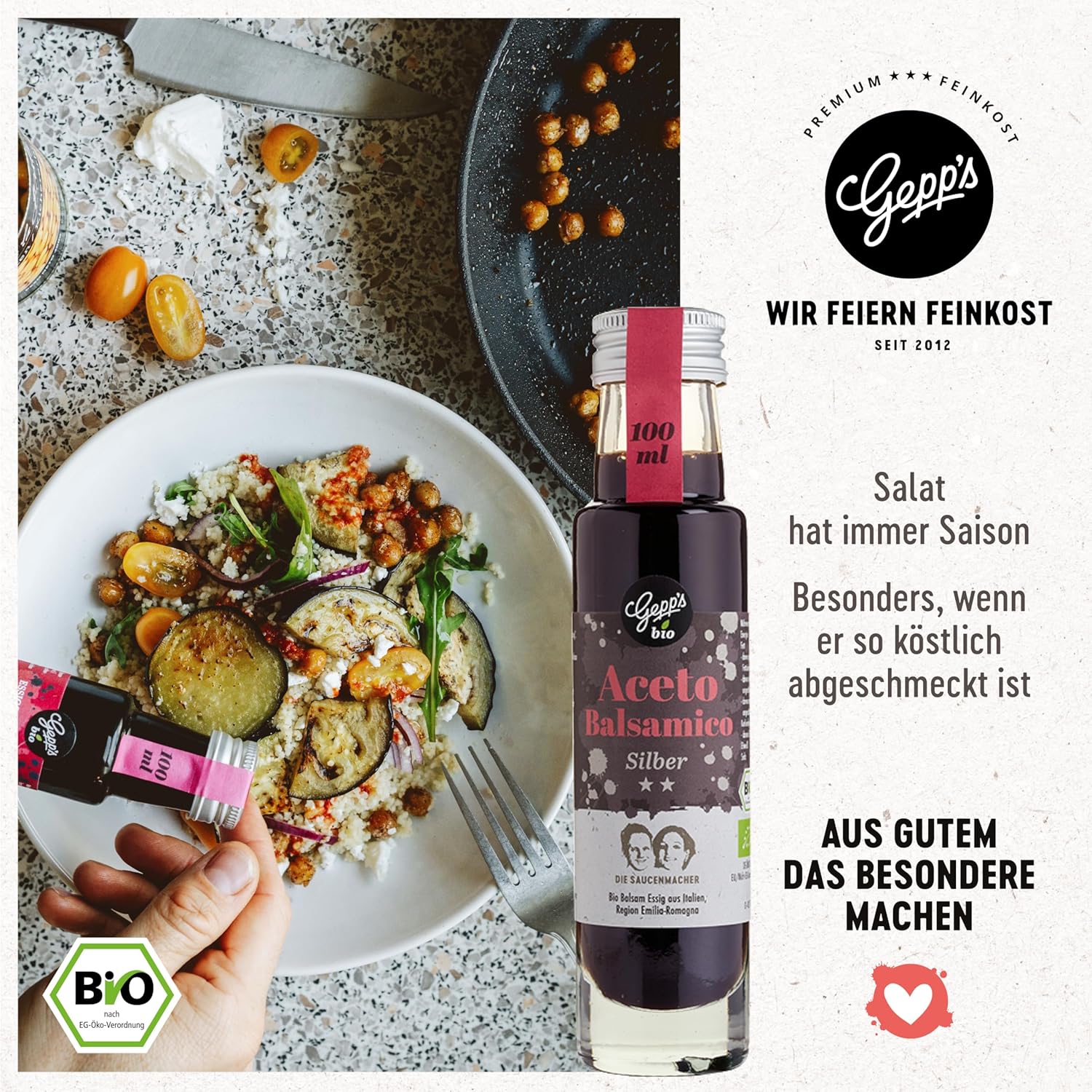 Gepp's Feinkost Candle Light Dinner Box I Romantisches Abendessen für Zwei mit spanischem Rotwein, Pasta in Herzform, Trüffelpesto und mehr I Gourmet-Geschenkset – Bild 5