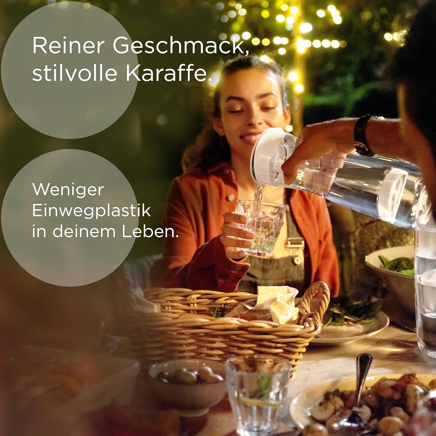 BRITA Wasserfilterkaraffe weiß-grau / Karaffe inkl. 1 MicroDisc-Filter / Wasserkaraffe zum stilvollen Servieren von Wasser / Filter reduziert Chlor und Mikropartikel im Leitungswasser – Bild 2