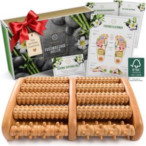 HELDSON Fußmassagerolle Holz – F...
