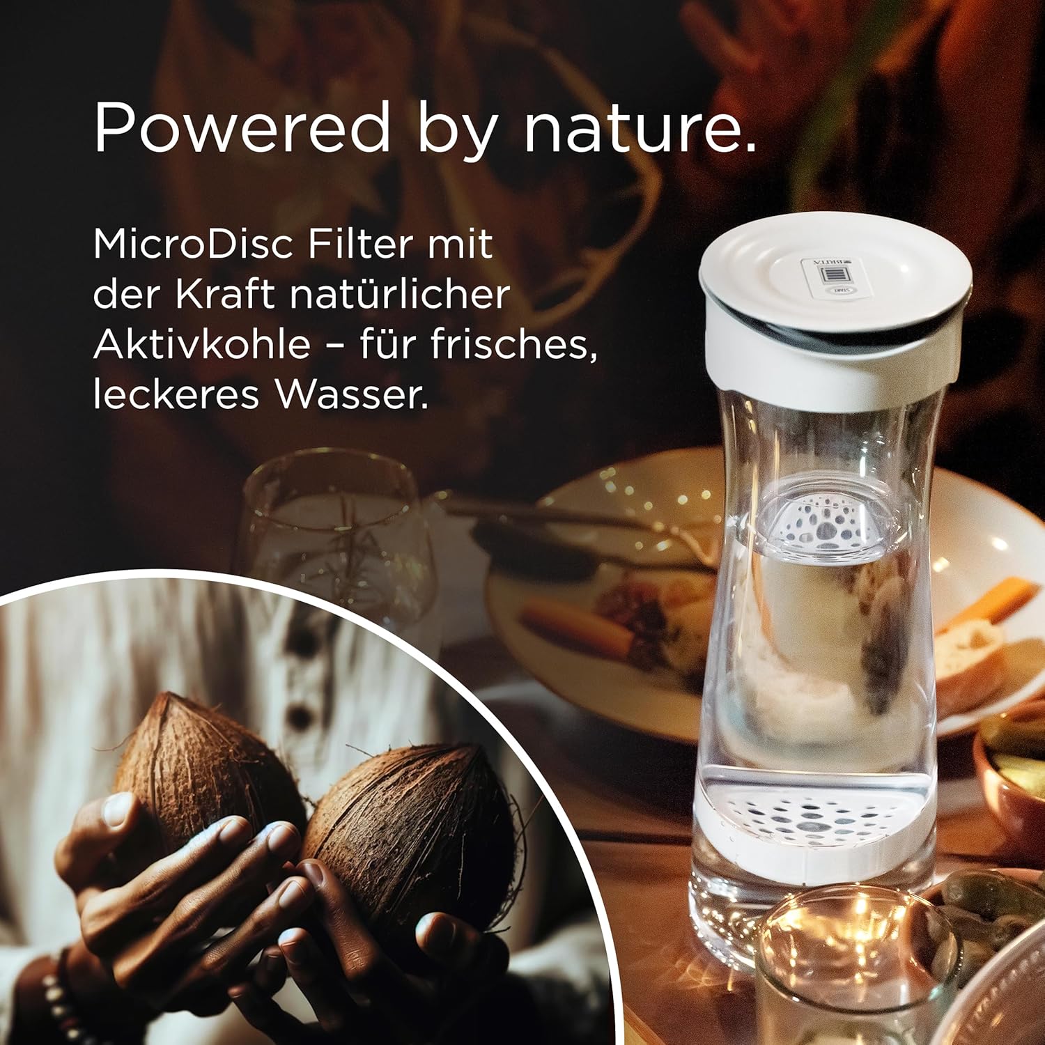 BRITA Wasserfilterkaraffe weiß-grau / Karaffe inkl. 1 MicroDisc-Filter / Wasserkaraffe zum stilvollen Servieren von Wasser / Filter reduziert Chlor und Mikropartikel im Leitungswasser – Bild 5