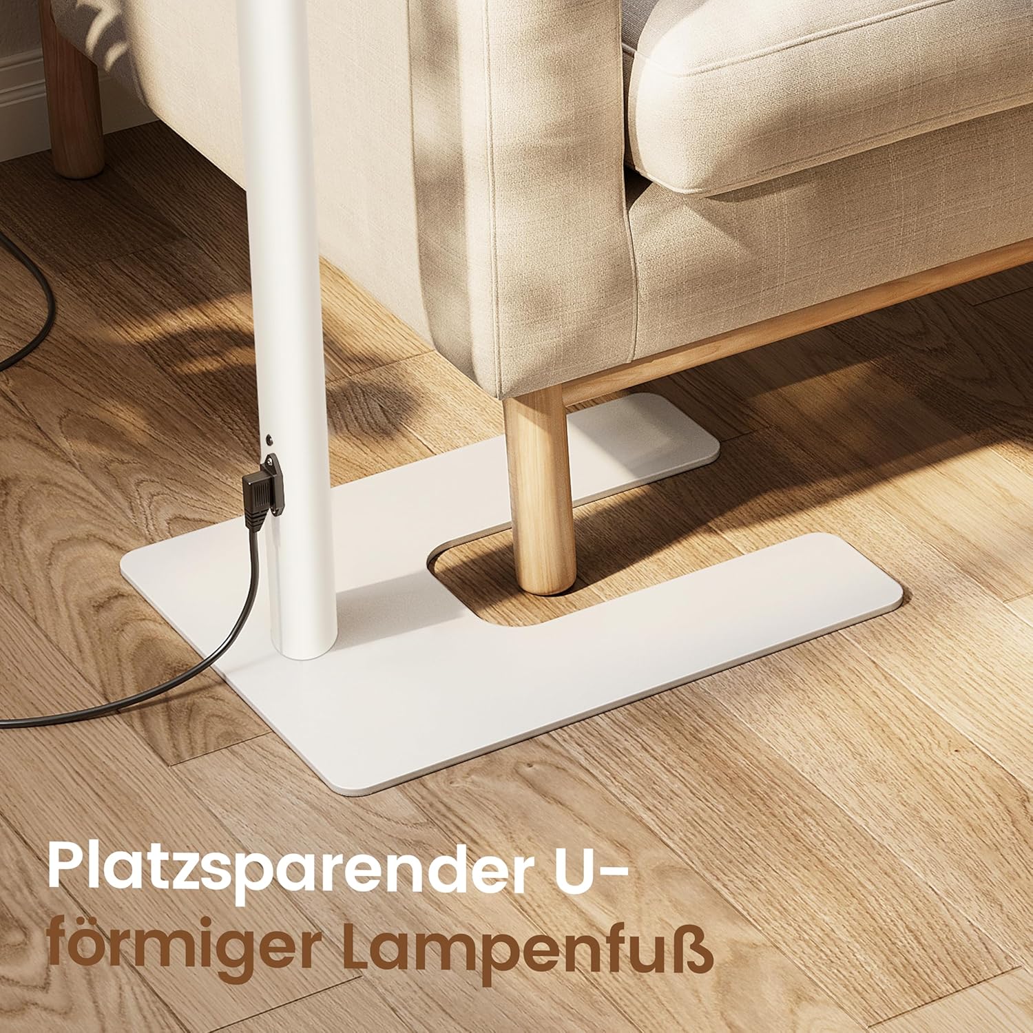 UGR98 LED Stehlampe für Büro, Tageslicht-Bürolampe, Vollspektrum-Stehlampe, dimmbar, 60 W + 50 W, Augenschutz, UGR, Neutralweiß, 4000 K, Stehlampe, Büro, Leselampe, Kinderzimmer – Bild 4