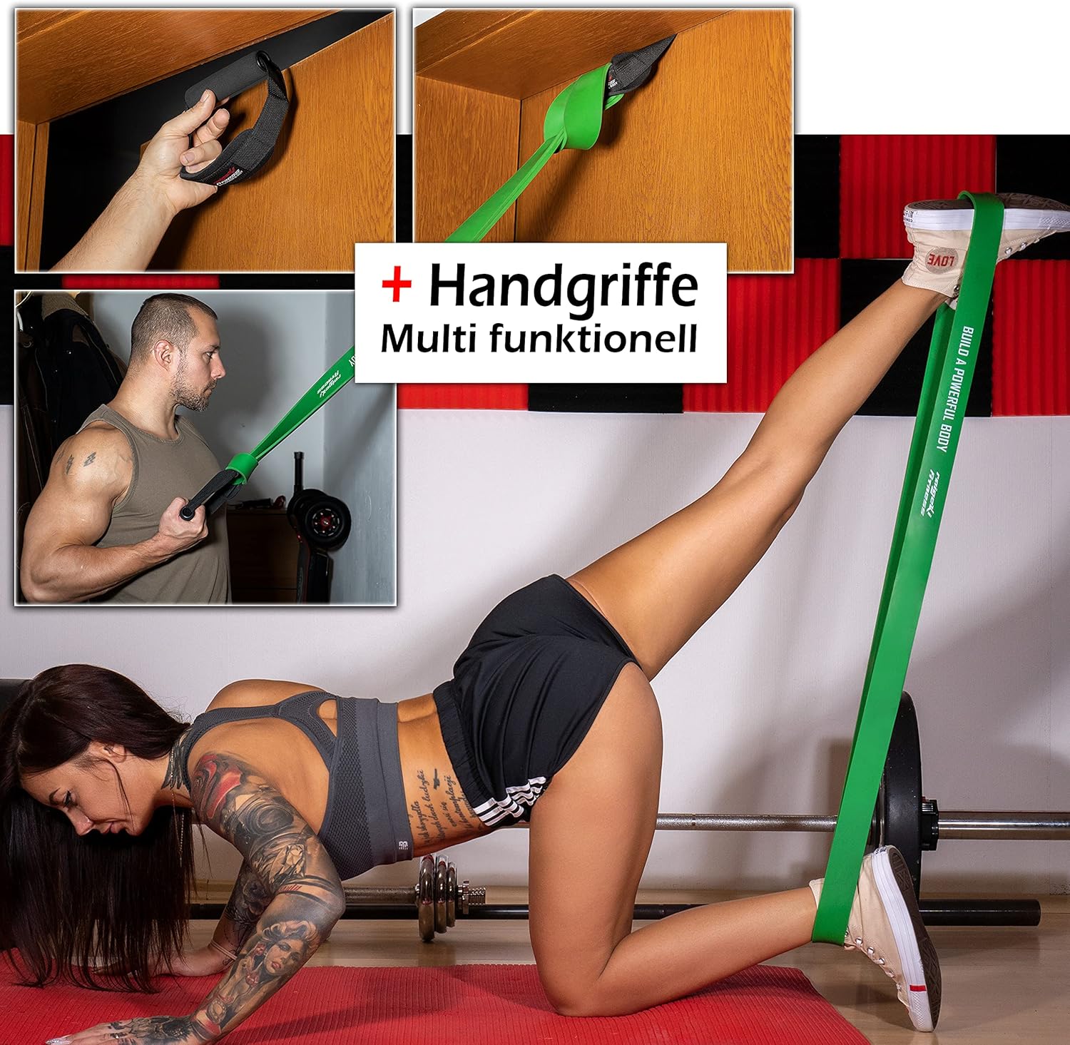 Raigeki Fitness-Widerstandsbänder, Gummibänder (+ Trainingspläne) (Einzel- und Set), lange Widerstandsbänder, Fitnessbänder für Kraftsport – Fitnessband Terrabands Gymnastikbänder – Bild 3
