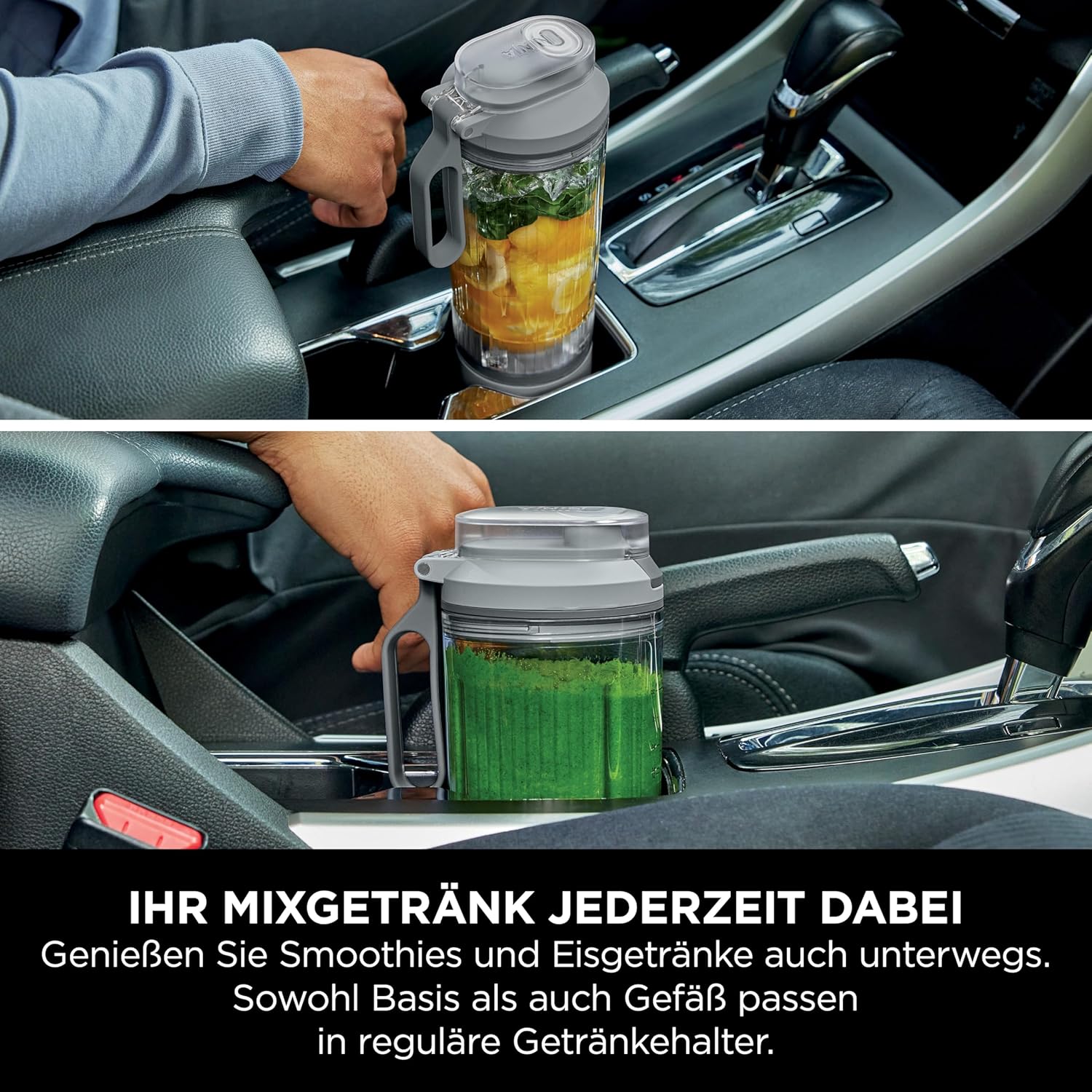 Ninja Blast Max BC251EULS Tragbarer Mixer/Smoothie-Maker, 2 x 570 ml, wiederaufladbar, Mixbecher & auslaufsicherer Deckel, 3 Funktionen, Smoothies, Protein-Shakes, Lavendel/Silber – Bild 9
