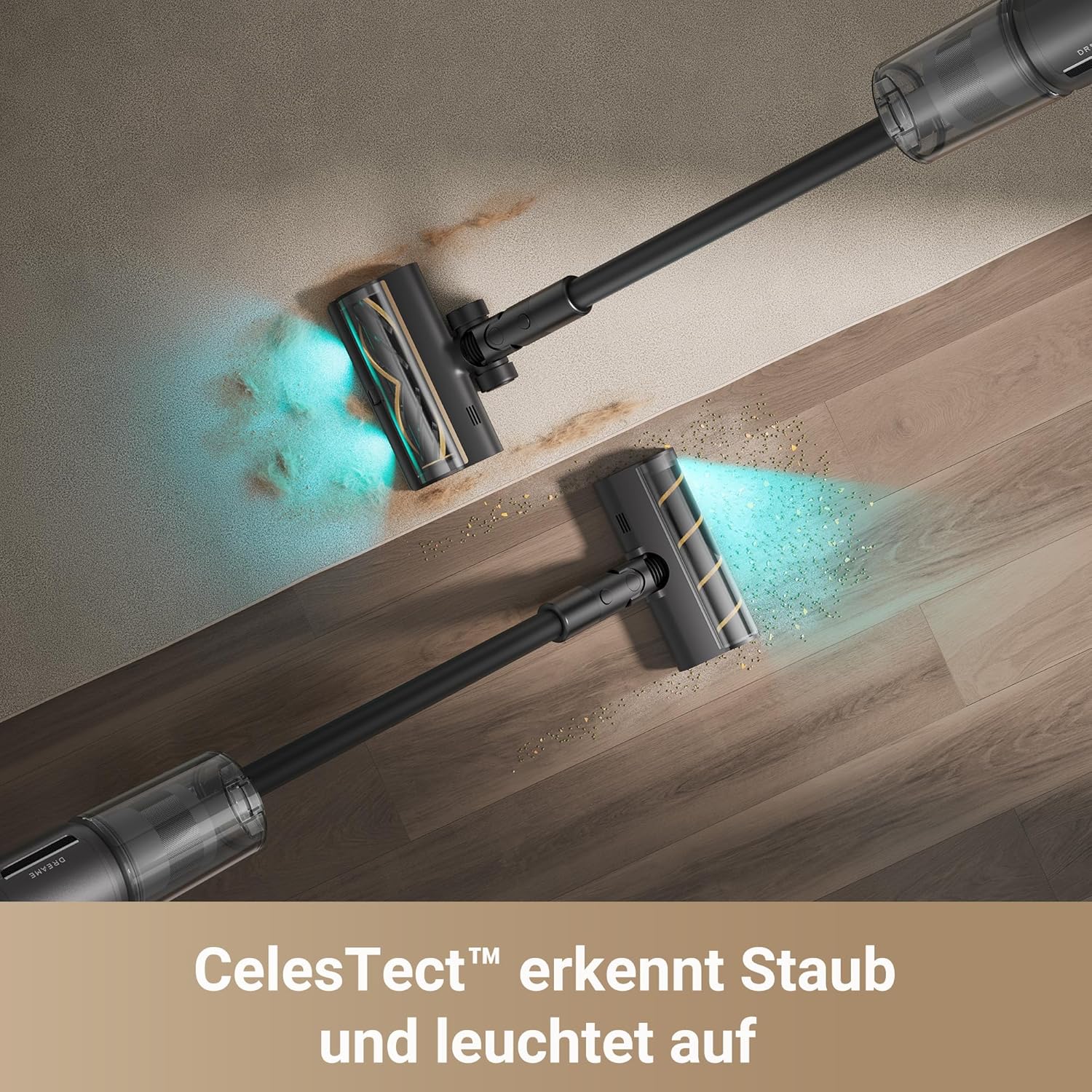 dreame Z30 Akku-Bodenstaubsauger, 28.000 PA/310 AW Saugleistung, 90 Min. maximale Reinigungszeit, Stauberkennungstechnologie, Tierhaarentfernungswerkzeug, Saugleistung für mehrere Oberflächen, Schmutzerkennung – Bild 5