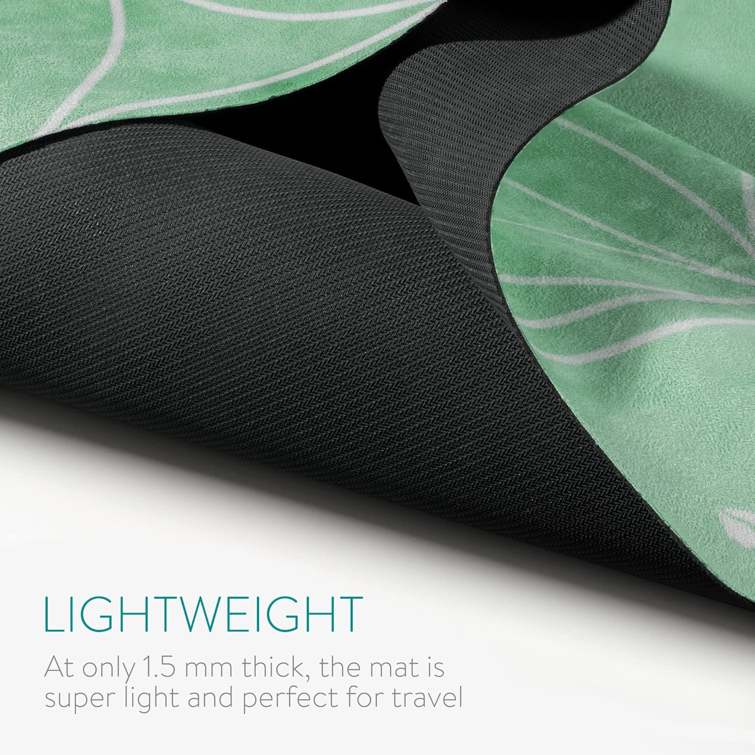 Navaris Reise-Yogamatte faltbar inklusive Tasche – 1,5 mm Yogamatte Fitnessmatte – dünn leicht – Sportmatte Fitness Pilates – Reise-Yogamatte – Bild 5