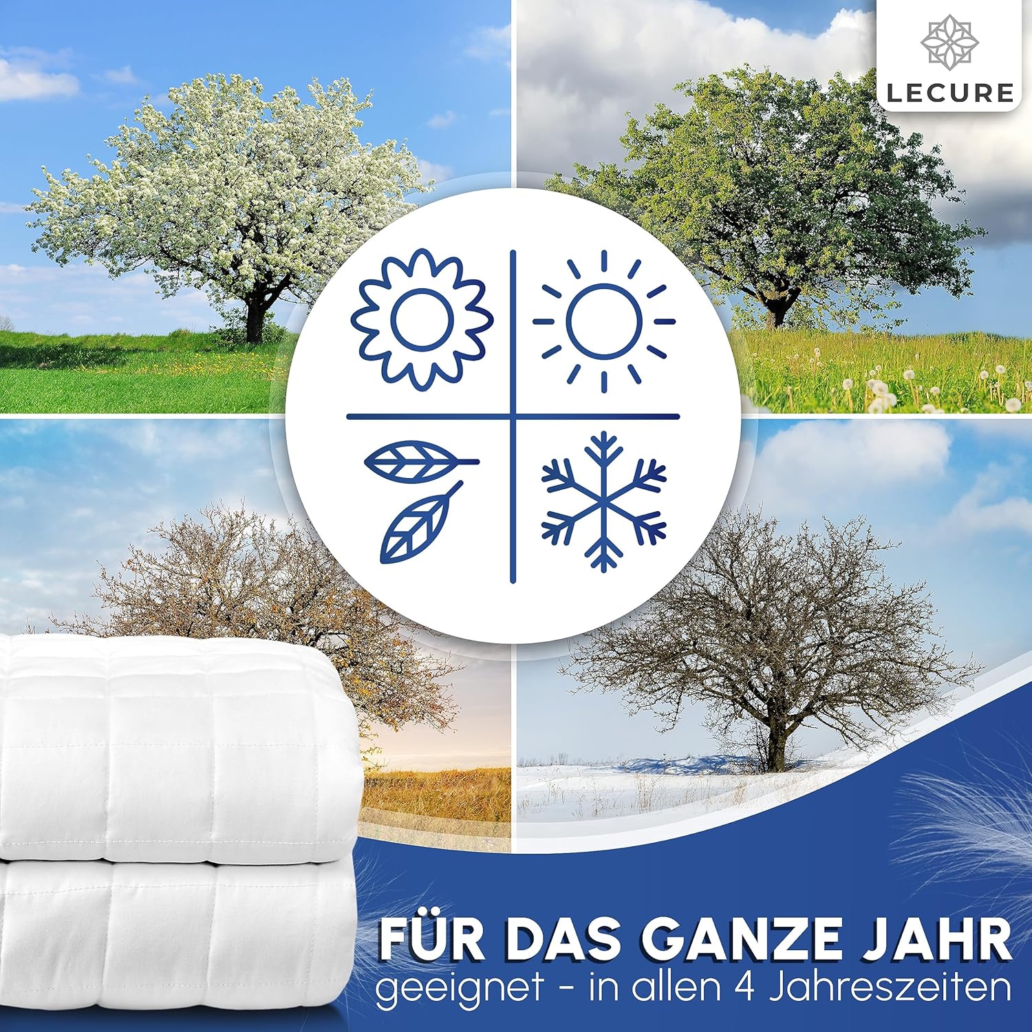 Gewichtsdecke 135 x 200 cm 6 kg (inkl. Aufbewahrungstasche) – Therapiedecke aus 100 % Baumwolle für Erwachsene – schwere Decke für einen besseren Schlaf – Gewichtsdecke – Bild 5