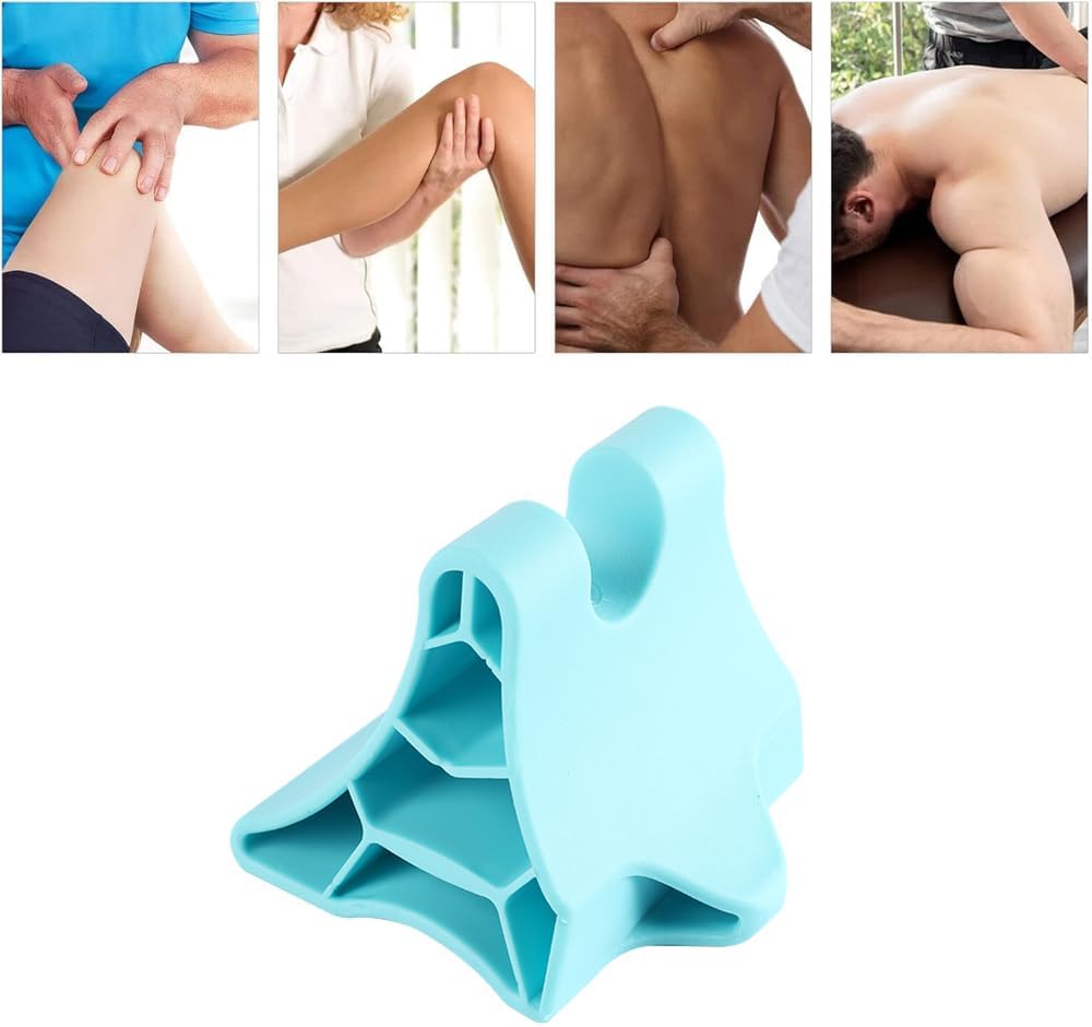 Sarini Okzipitales Entspannungsgerät, tragbares subokzipitales Entspannungsgerät, myofasziales Entspannungsgerät, tragbares Triggerpunkt-Massagegerät, Nacken-Fitness, blau – Bild 6