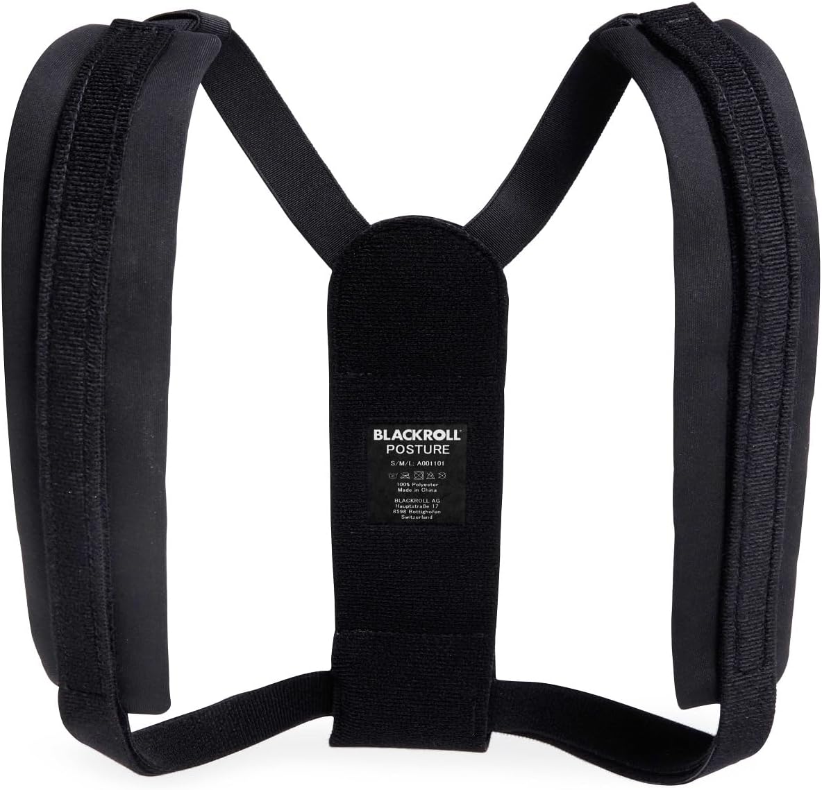 BLACKROLL Posture Haltungstrainer | Rückenmuskulatur stärken, Verspannungen vorbeugen | Gepolsterte Träger | Individuell anpassbar | Waschbar | Schwarz – Bild 2