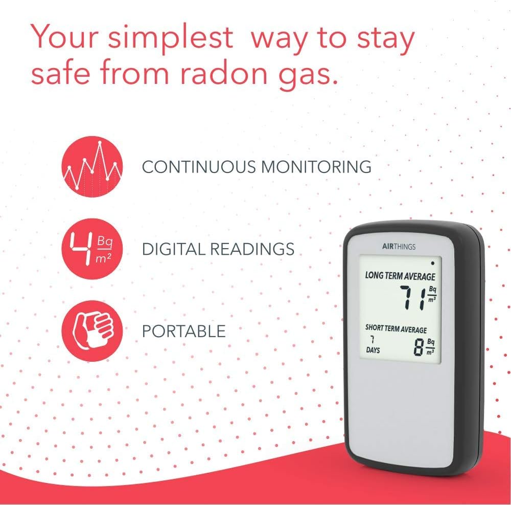 Corentium Home von AirThings, Radon-Gasdetektor, internationale Version in Bq/m – Bild 5
