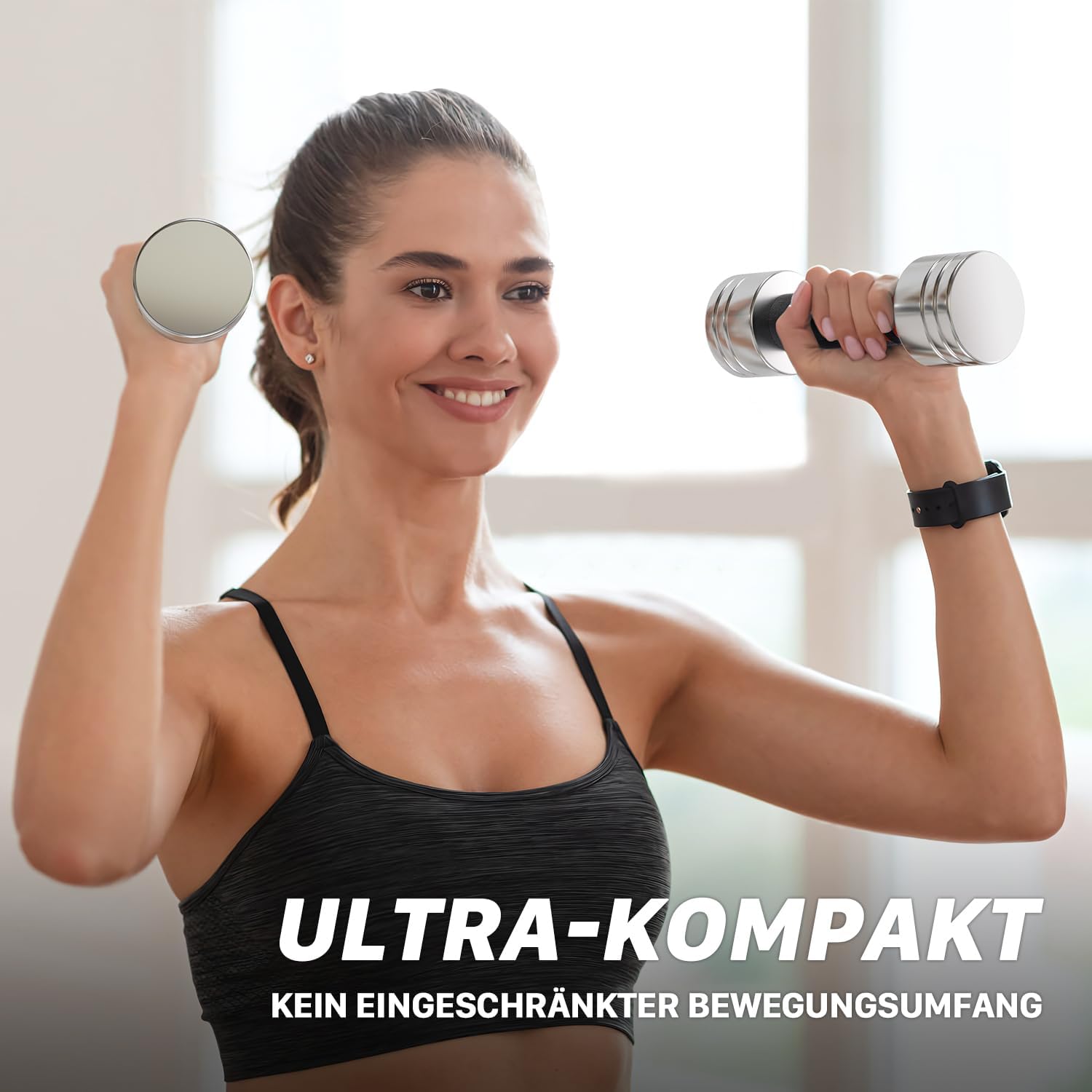 Northdeer Stahlhanteln, ultrakompakt, verstellbare Hanteln, 2,5 kg, 5 kg, 7,5 kg, 10 kg, 15 kg, 25 kg, mit Schaumstoffgriff, innovative Stahlhantel für den Heimgebrauch – Bild 5