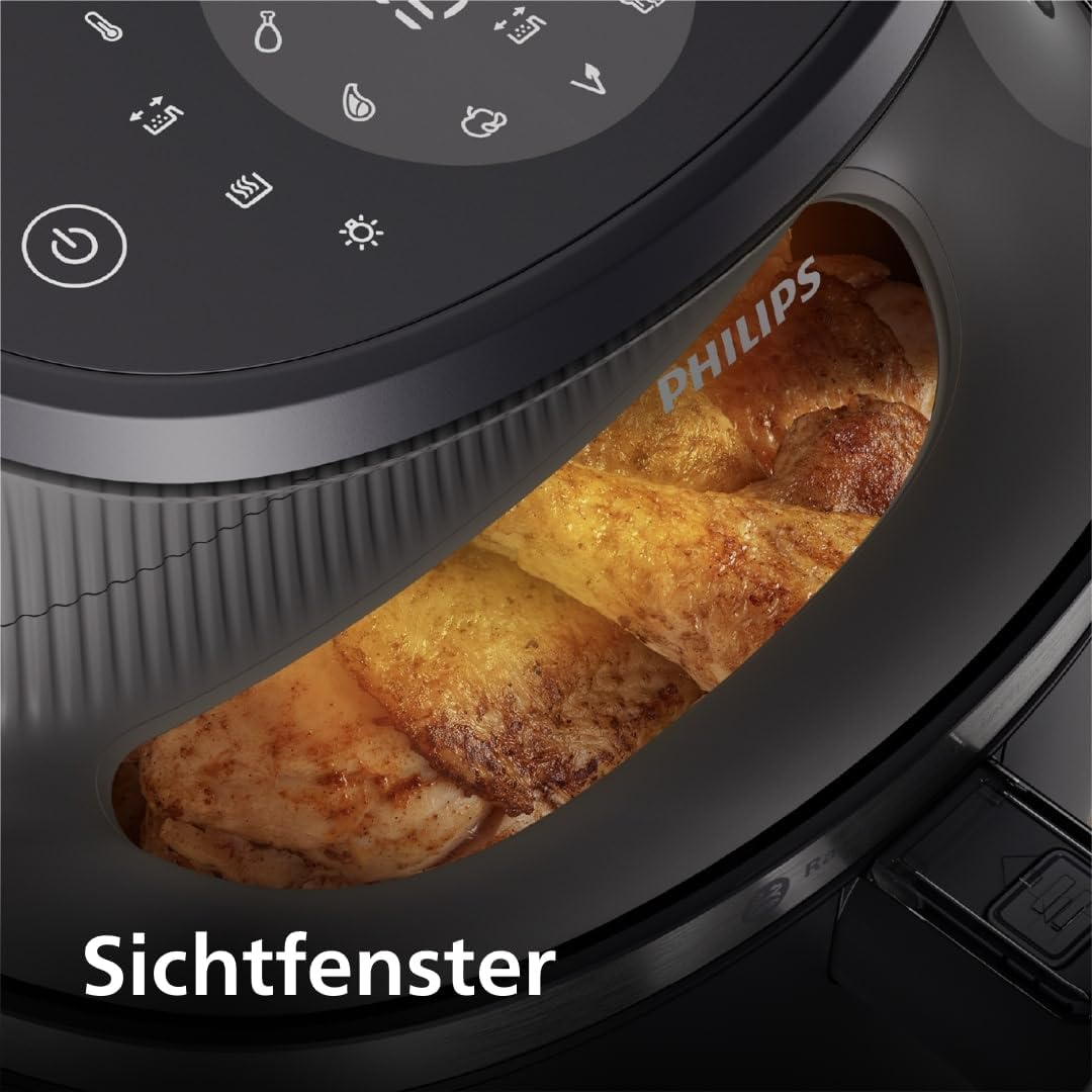 Philips Airfryer 3000 Series Heißluftfritteuse mit 4,2 l, Sichtfenster, 16 Garmethoden, RapidAir Plus-Technologie, Fettentfernung, HomeID-Rezept-App, mühelose Reinigung (NA320/00) – Bild 4