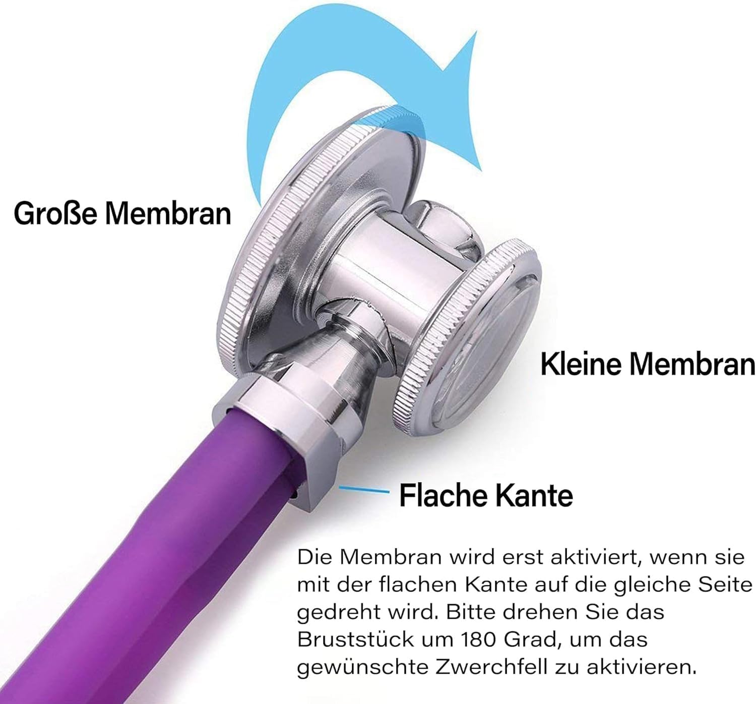 LotFancy Manuelles Blutdruckmessgerät mit Stethoskop, Blutdruckmanschette manuell mit Tragetasche für Notdienst, Arzt, Praxis (ca. 25 cm – 40 cm) – Bild 3