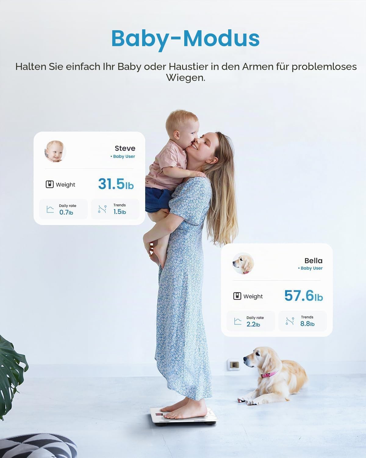 Renpho Körperfettwaage, digitale Personenwaage, Bluetooth-Körperanalysewaage mit App, smarte Waage für Körperfett, BMI, Muskelmasse, Protein, BMR – Bild 6
