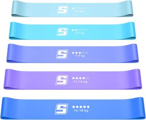 SURFOU Fitnessbänder Set mit 5 ver...