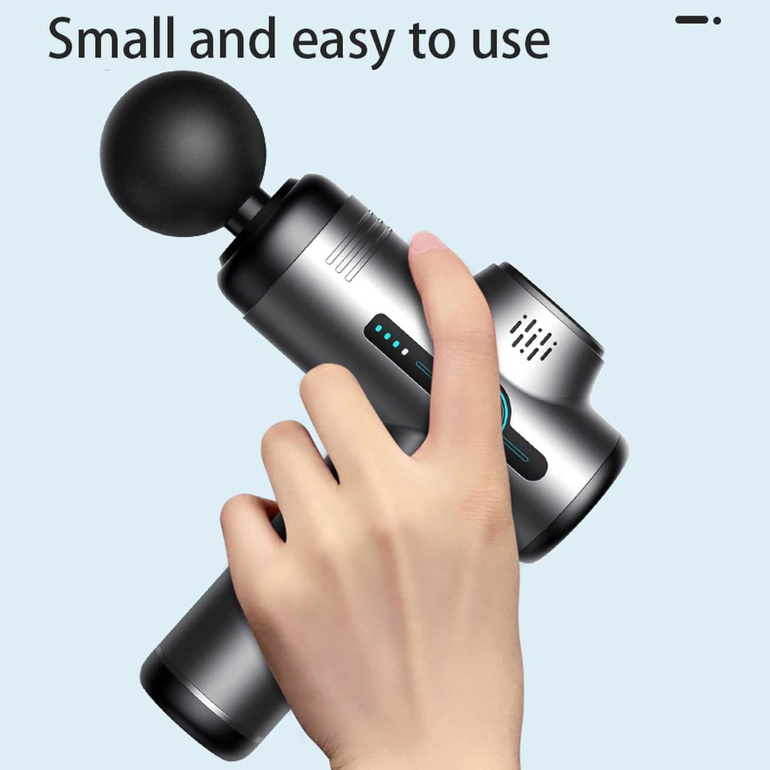 Mini-Massagepistole, elektrisches Massagegerät für Nacken und Schulter, Tiefengewebe-Muskelmassagepistole für Sportler, extrem leise 3200 U/min, 6 Stufen und 6 Köpfe, wiederaufladbar über USB-C (grün) – Bild 8