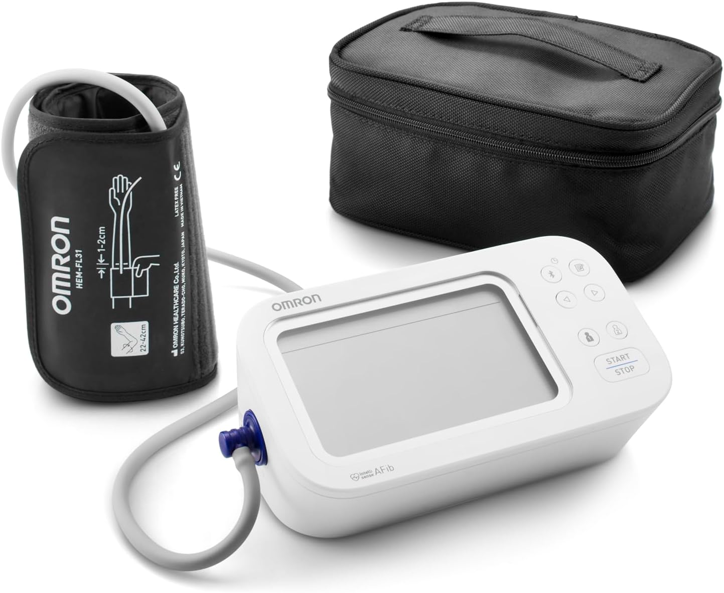 OMRON X7 Smart AFib Oberarm-Blutdruckmessgerät | Vorhofflimmern-Screening zu Hause Blutdruckkontrolle | Klinisch validiert | 2 Benutzer | Intelli Wrap-Manschette 22–42 cm | Kostenlose App – Bild 11