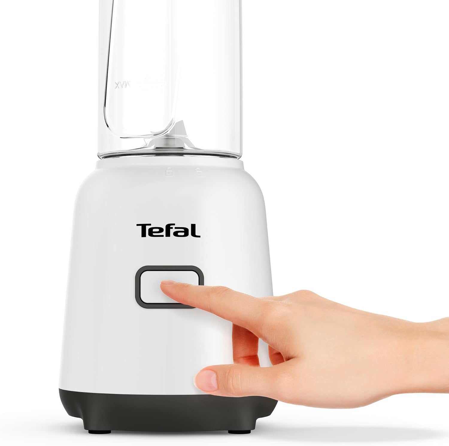 Tefal Mix & Move BL1501 300 Watt Premium Tritan To-Go-Flasche, platzsparendes Design, abnehmbare Klingen, einfache ergonomische Ein-Knopf-Bedienung, Weiß/Schwarz – Bild 3