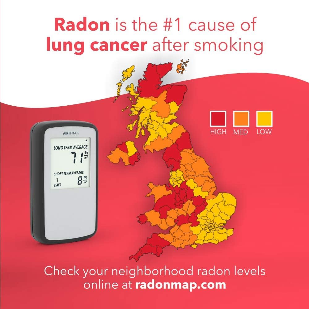 Corentium Home von AirThings, Radon-Gasdetektor, internationale Version in Bq/m – Bild 4