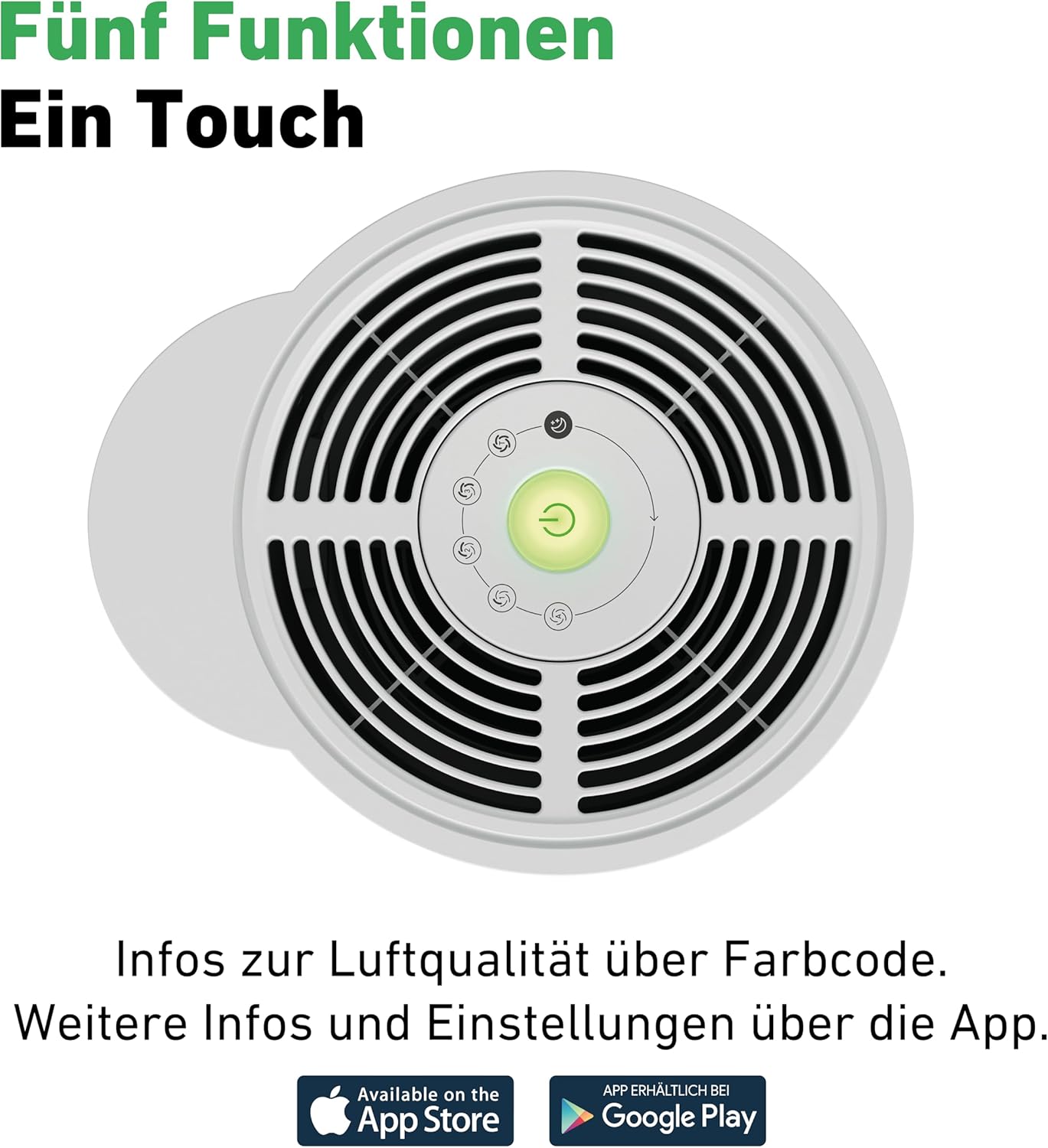 IDEAL - AP40 PRO Luftreiniger bis 50m² | Hergestellt in Deutschland | HEPA-Filter und Aktivkohlefilter, CADR 434 m³/h, 99,99 % Filterleistung (Feinstaub, Allergene, Pollen, Bakterien, Zigarettenrauch, ...) – Bild 3